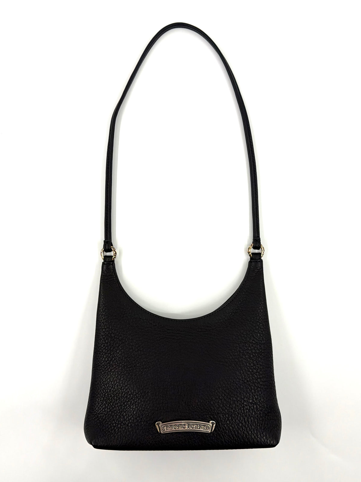 CHROME HEARTS 'VIV' BLACK LEATHER PURSE BAG