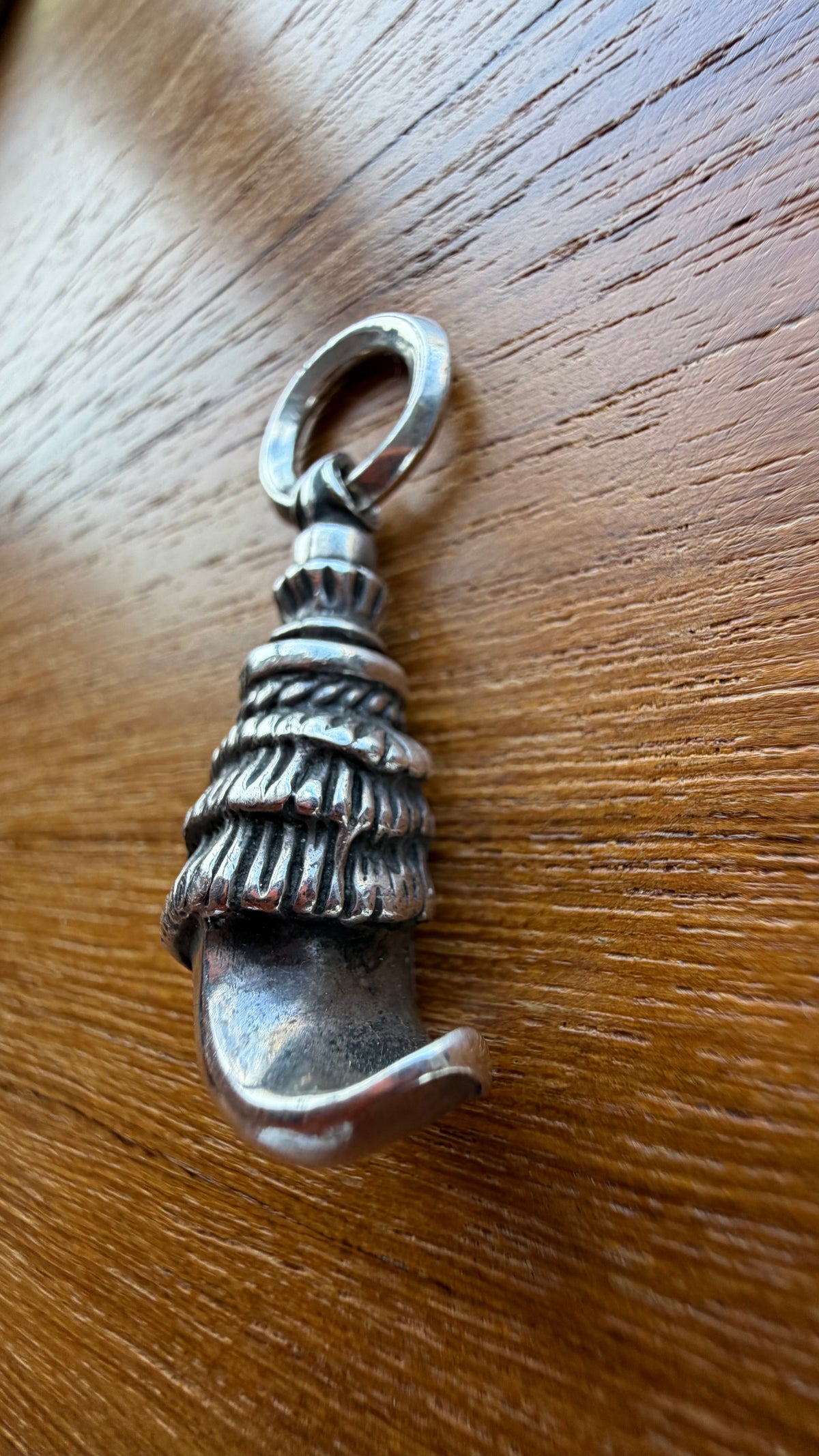 CHROME HEARTS OLD CROW TALON SILVER PENDANT
