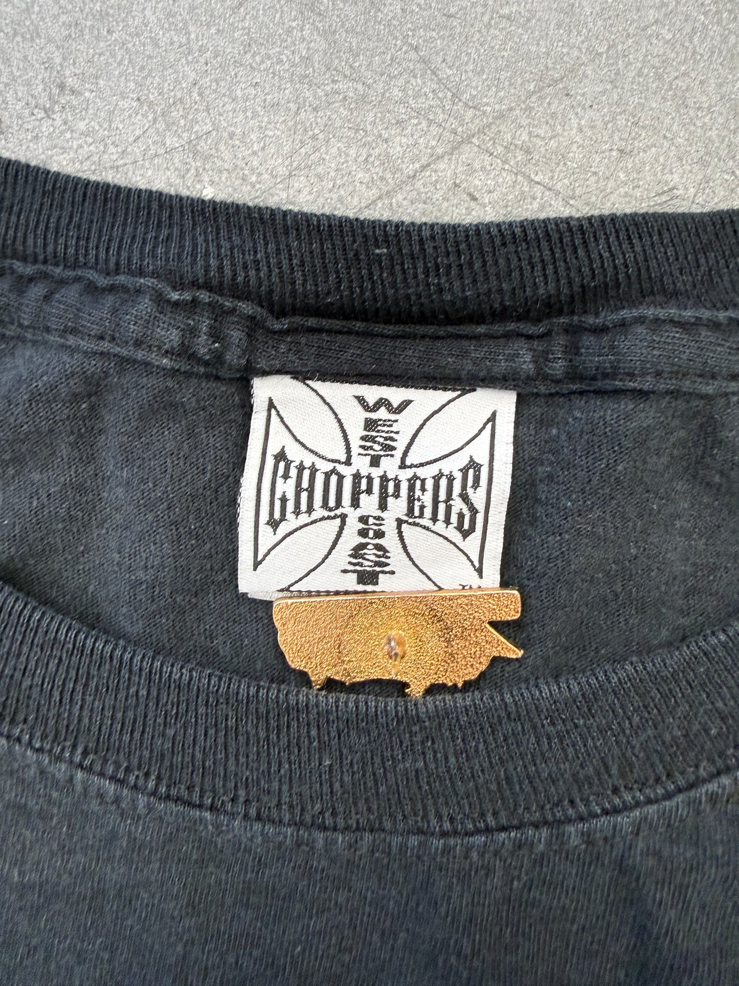 2004 WEST COAST CHOPPERS SPIDER WEB LONGSLEEVE TEE (WEST COAST CHOPPERS TAG)
