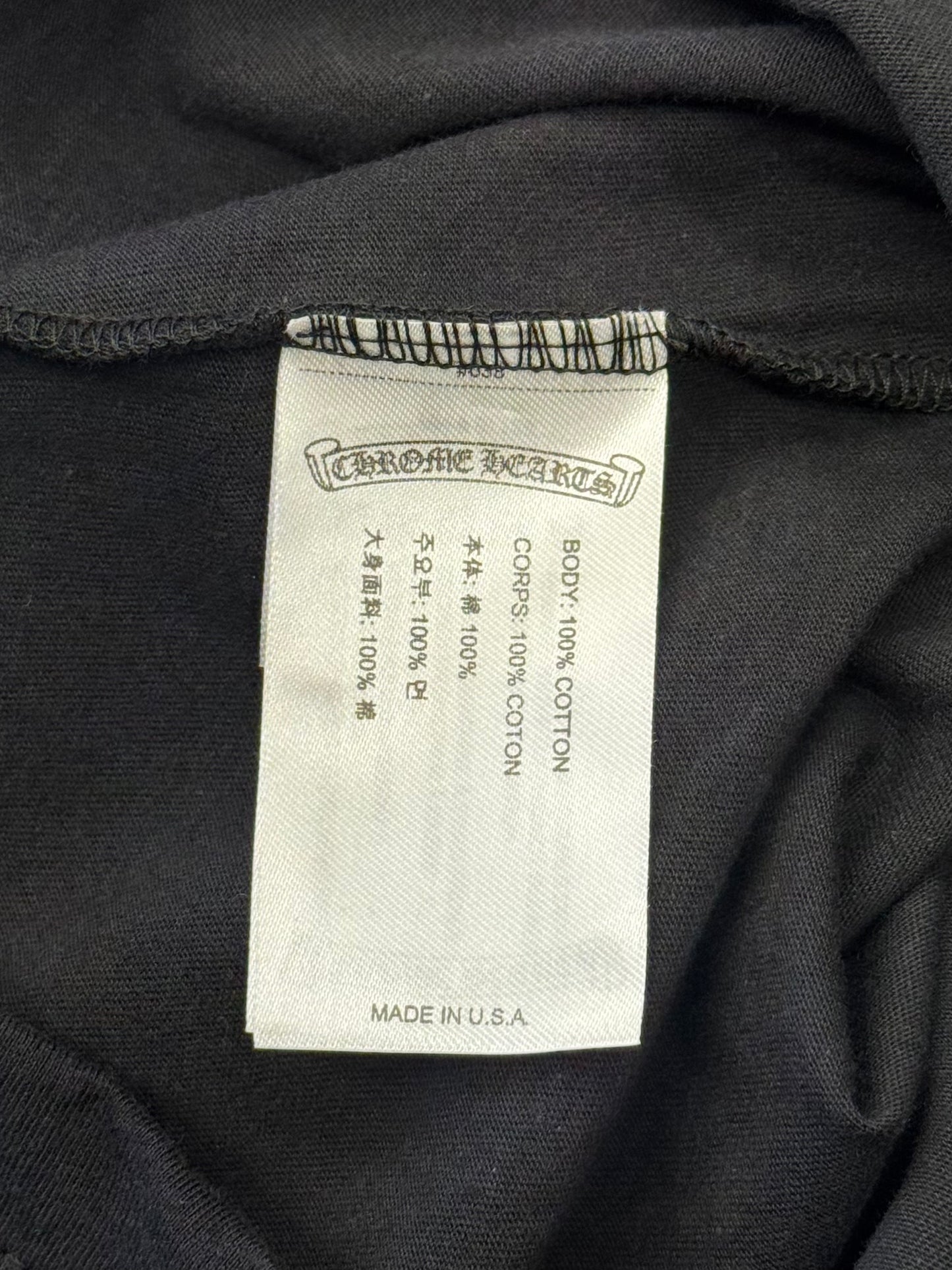 CHROME HEARTS COLLAR PRINT POCKET TEE