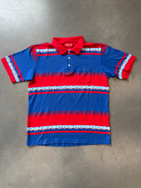 SS07 SUPREME NAVAJO POLO (RED/BLUE)