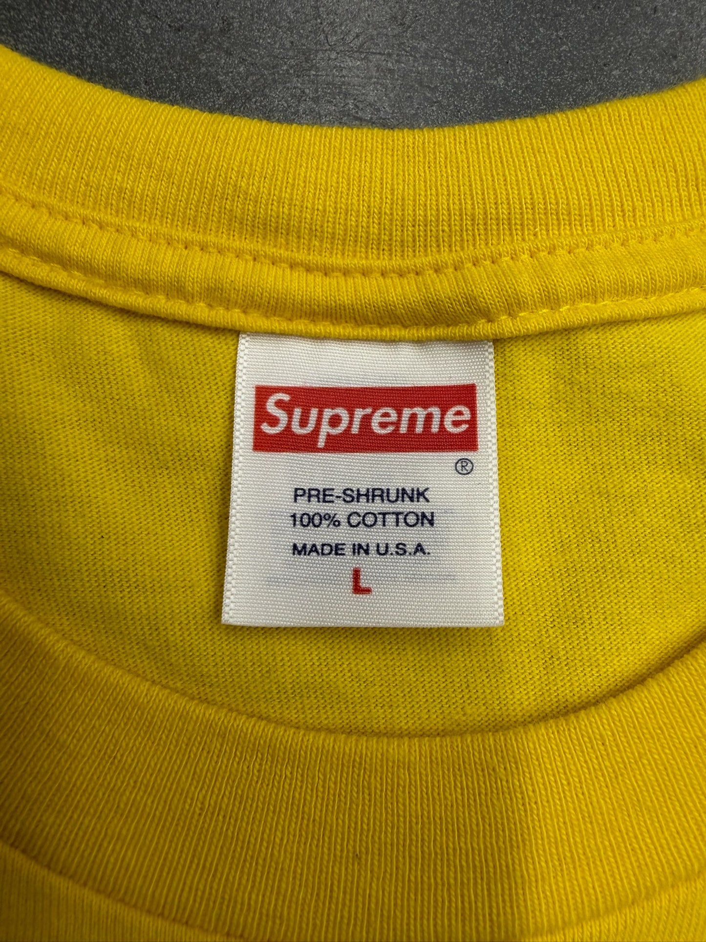 SS23 SUPREME CHILDREN TEE - YELLOW
