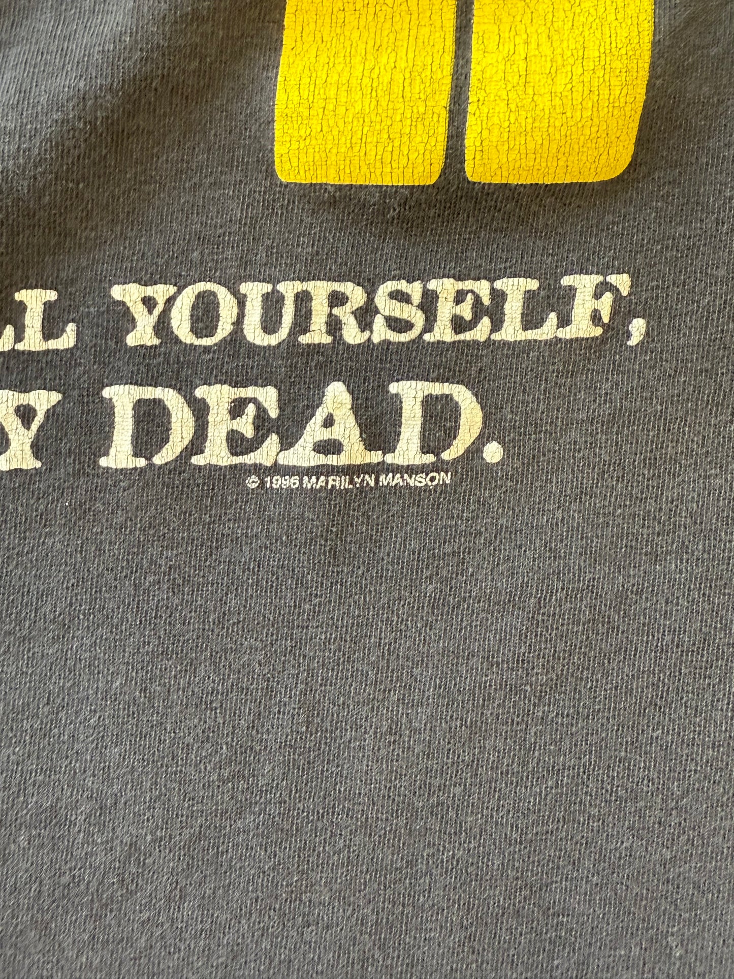 1996 MARILYN MANSON "YOU MIGHT AS WELL KILL YOURSELF, YOU'RE ALREADY DEAD." TEE (WINTERLAND TAG)
