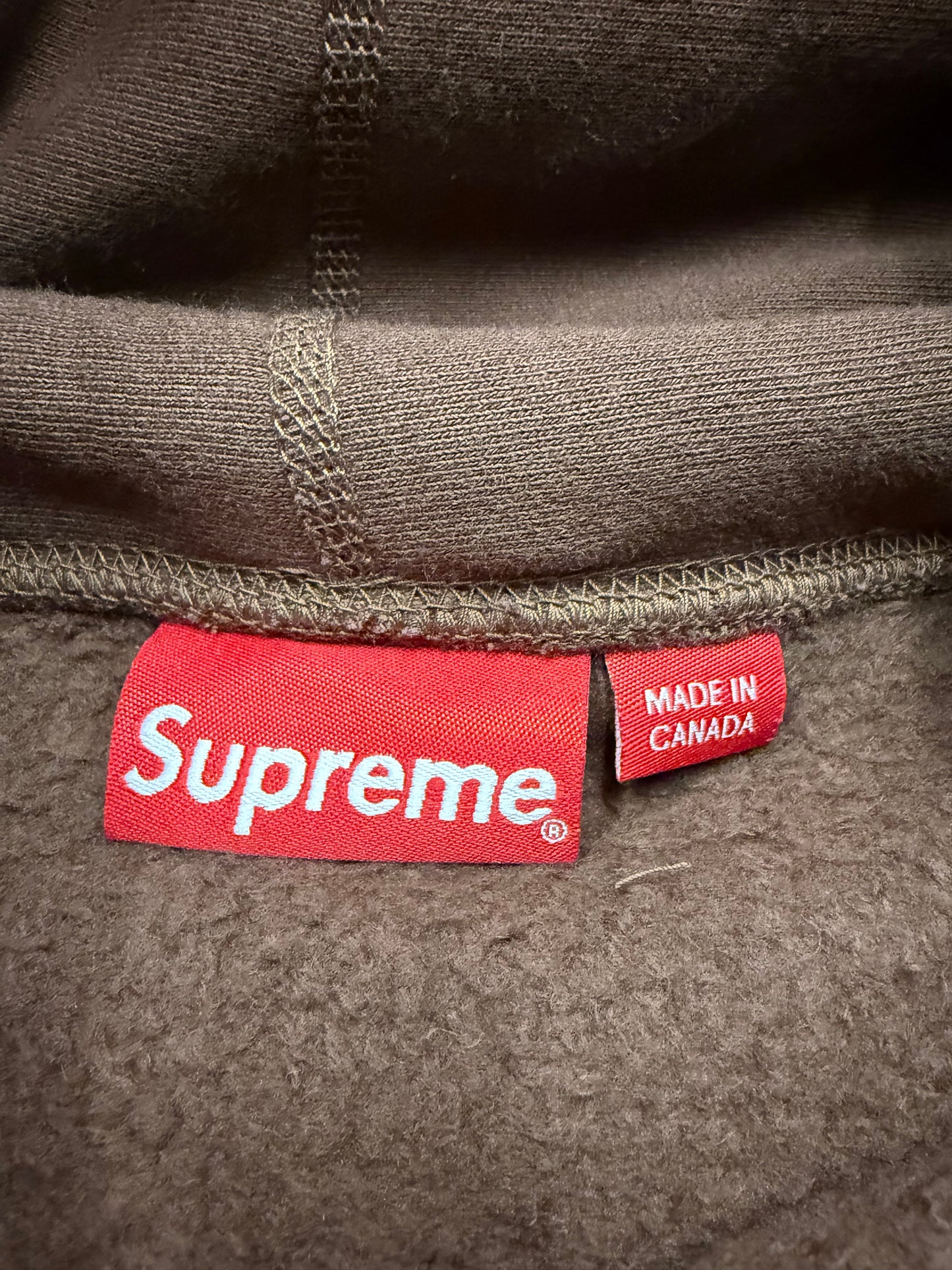 FW19 SUPREME BANDANA BOX LOGO HOODIE - BROWN (XL)
