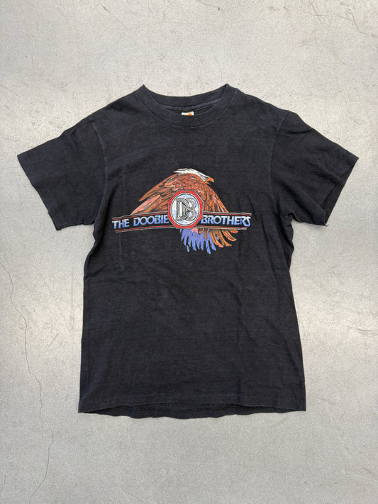 1979 THE DOOBIE BROTHERS MIDWAY STADIUM ROCK AND ROLL TEE (HANES TAG)