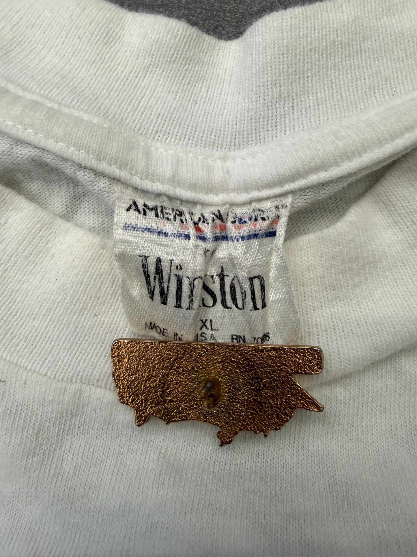 1992 BRISTOL NASCAR WINSTON CUP SERIES TEE  (AMERICAN BORN TAG)
