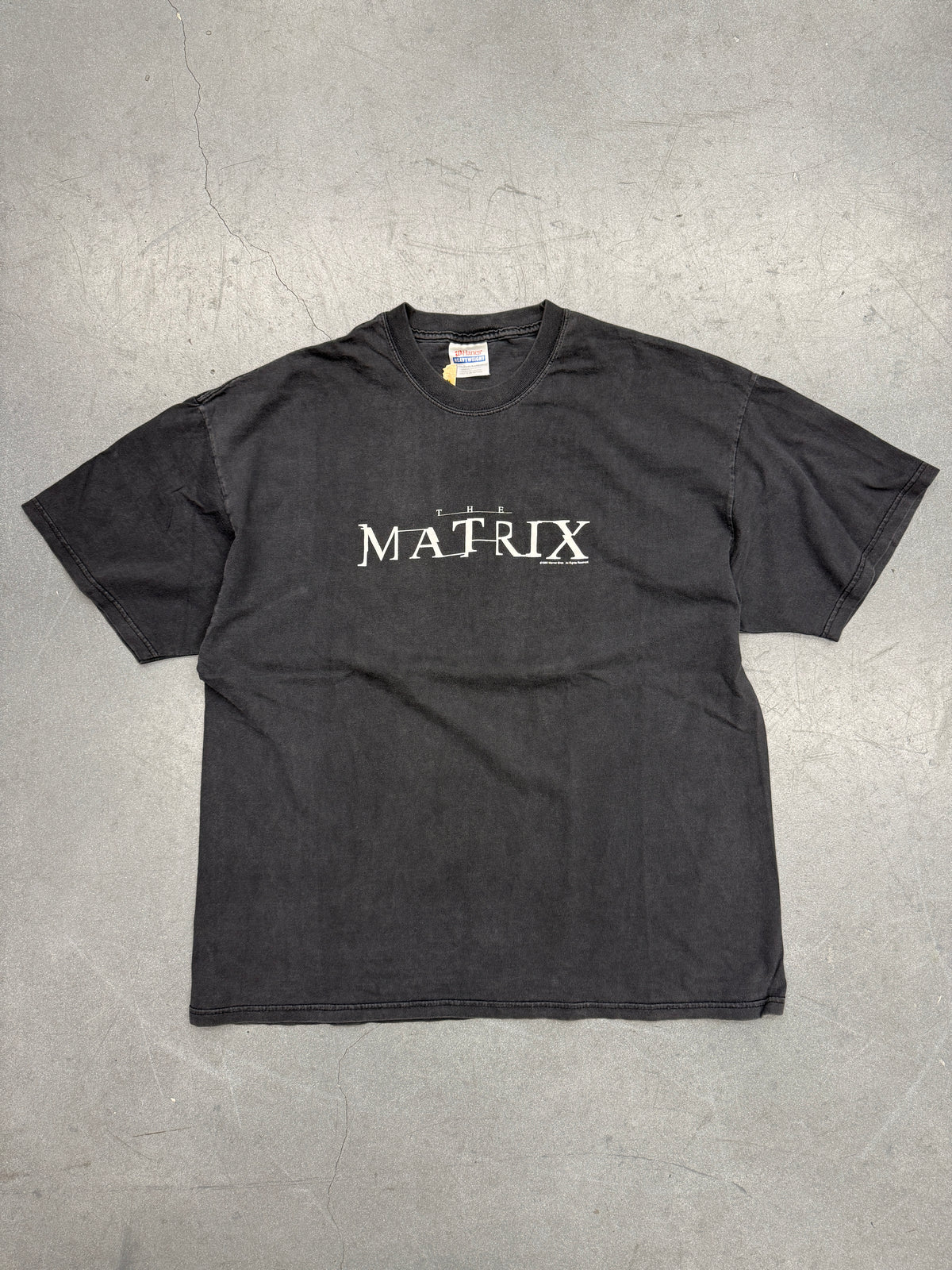 1999 THE MATRIX WARNER BROS TEE (HANES HEAVYWEIGHT TAG)