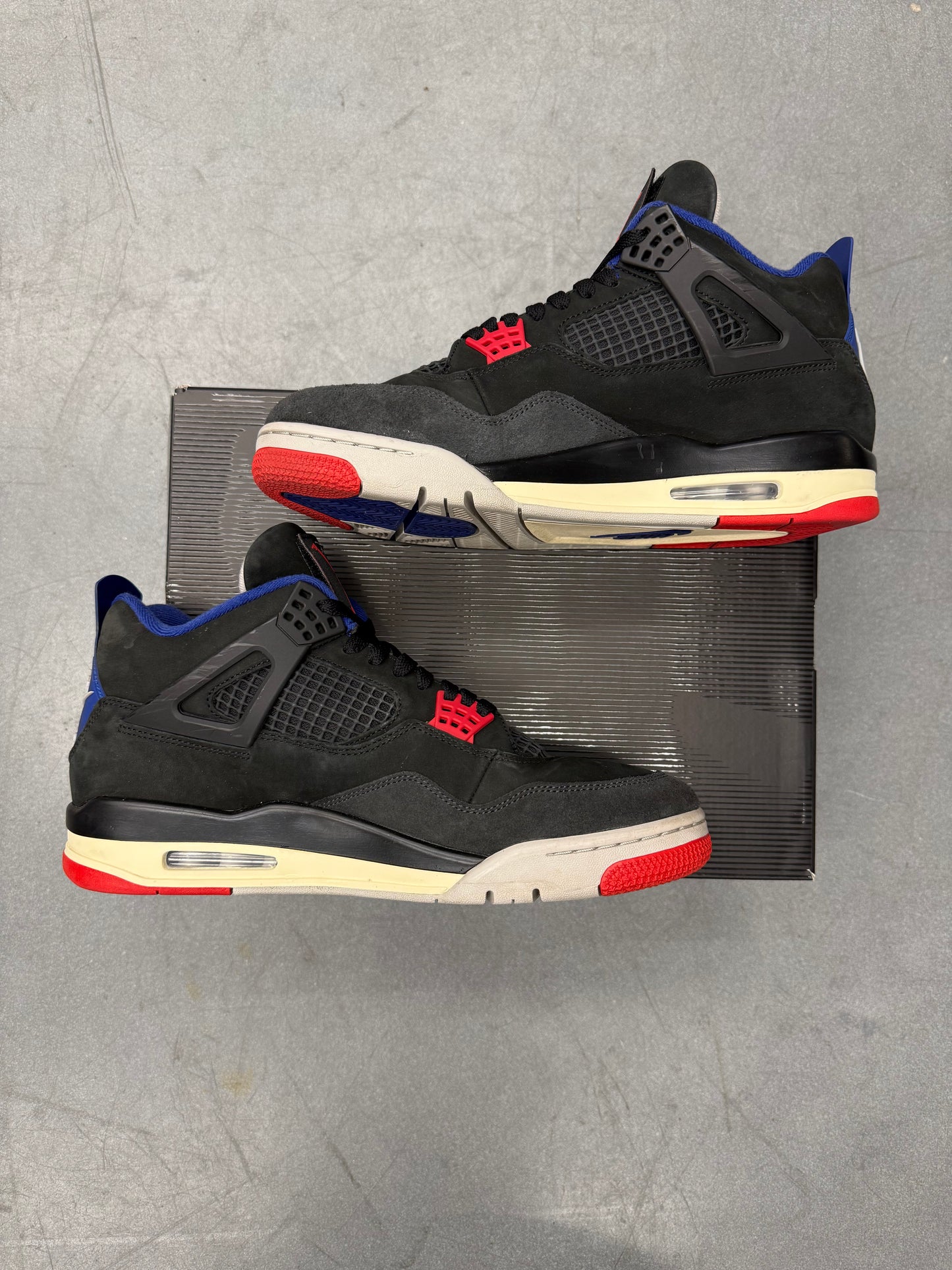 2025 SIZE 12 JORDAN 4 RETRO RARE AIR (WHITE LETTERING)