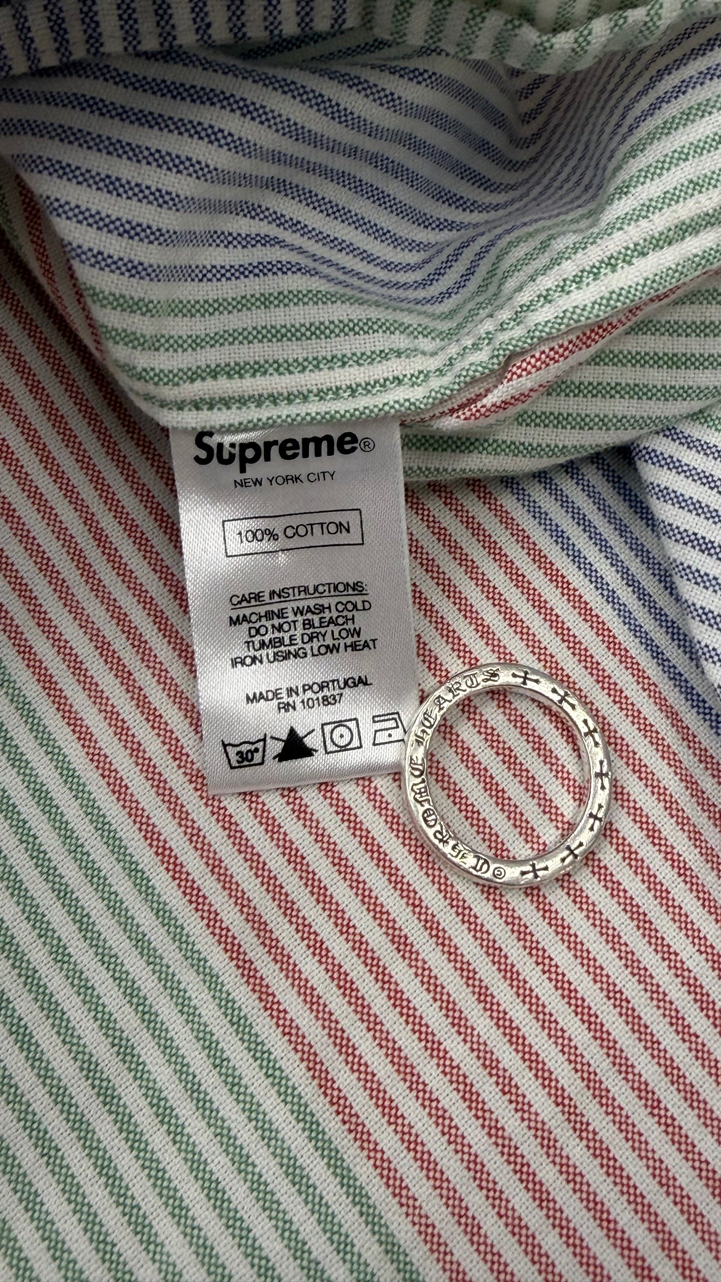 SS20 SUPREME OXFORD SHIRT - MULTI STRIPE