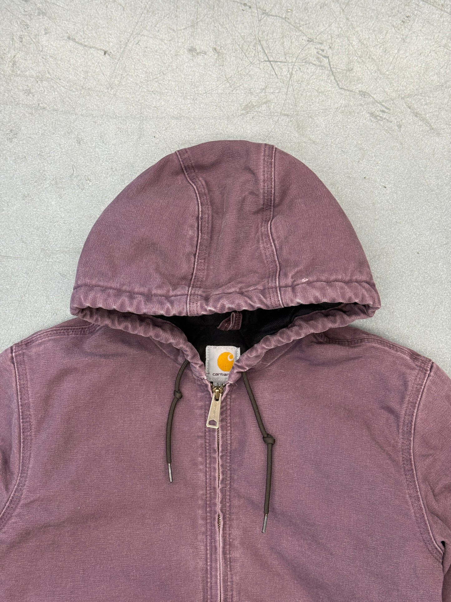 90S CARHARTT LIGHT PURPLE WOMENS CANVAS HOODED JACKET