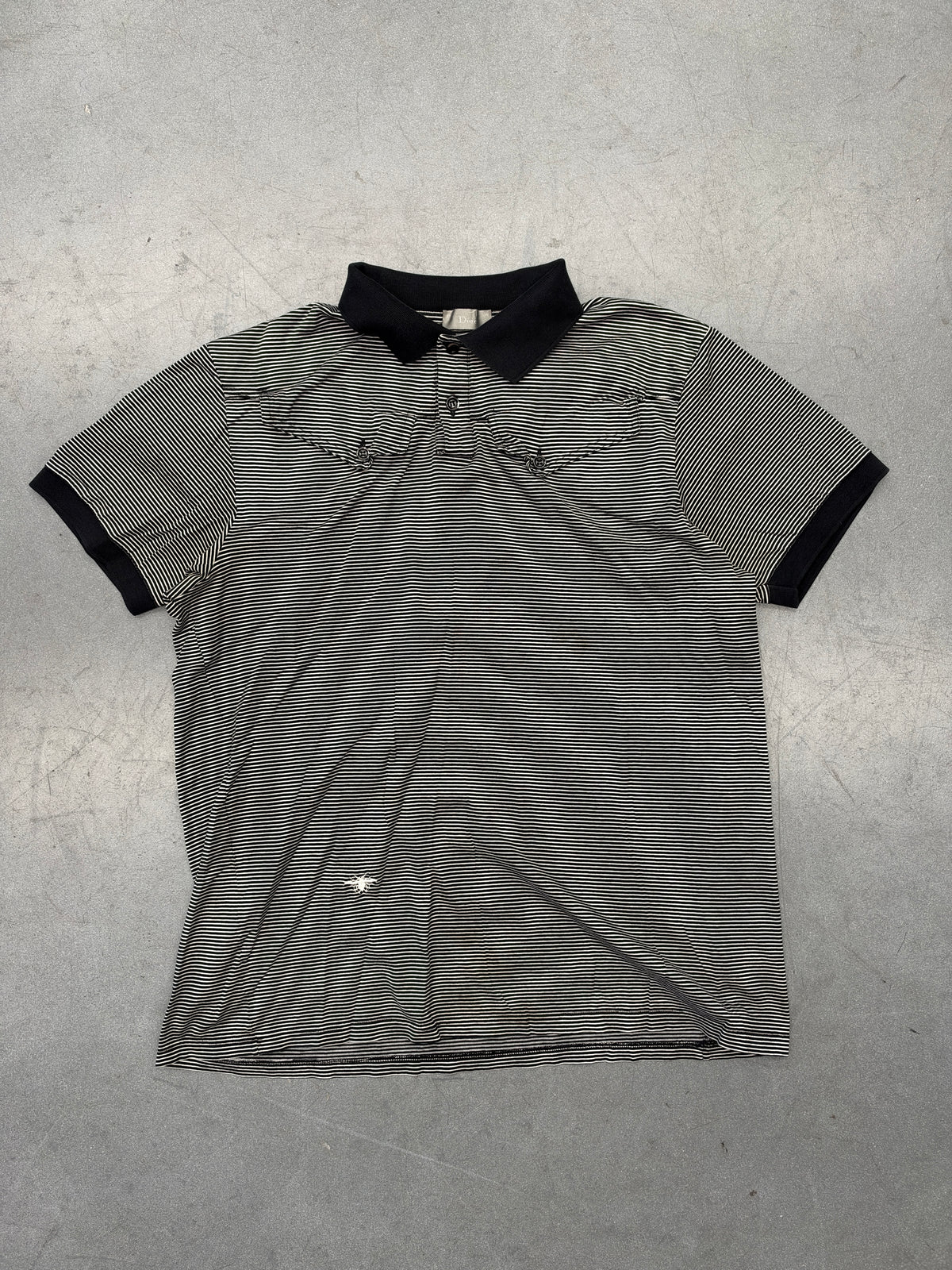 SS03 DIOR HOMME STRIPED BEE POLO BY HEDI SLIMANE