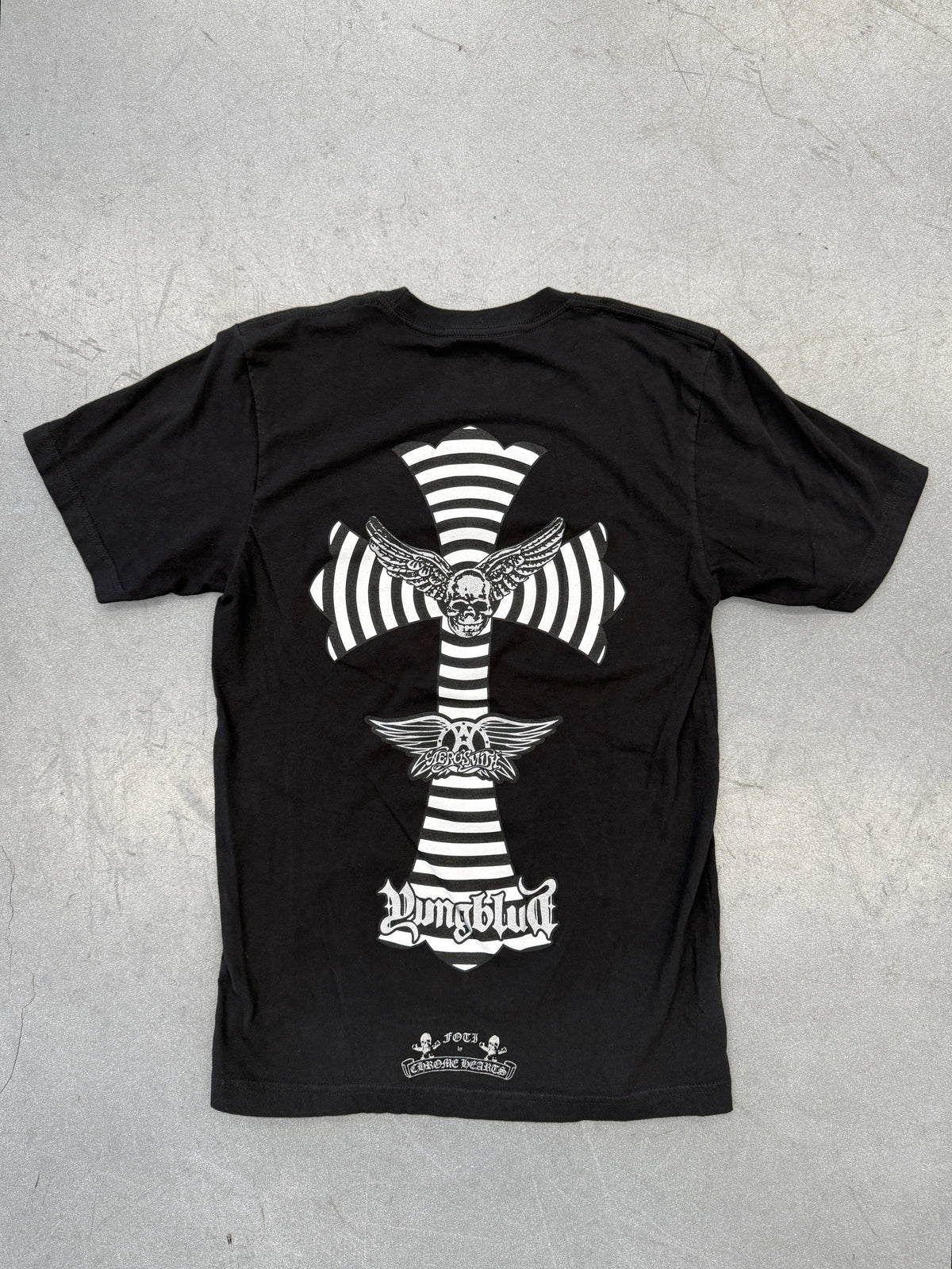 CHROME HEARTS FOTI AEROSMITH YUNGBLUD TEE