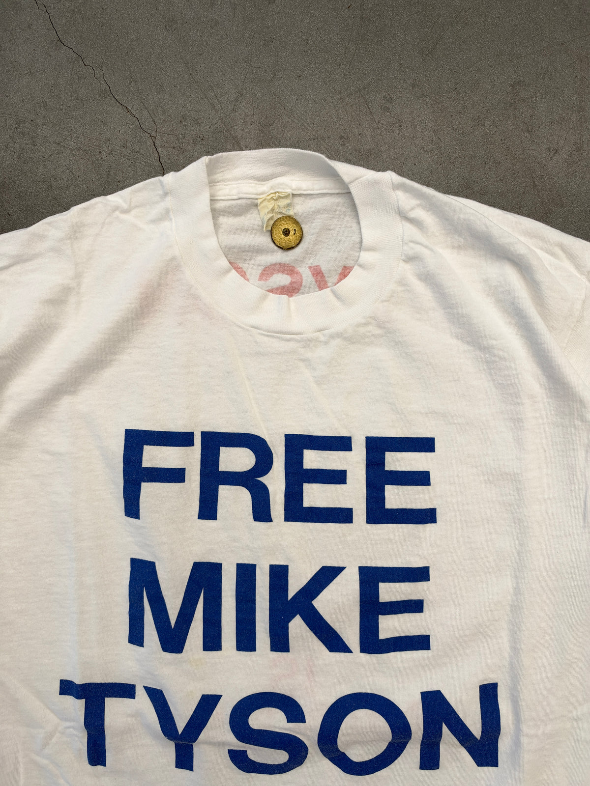 90S FREE MIKE TYSON DOUBLE SIDED TEE (FADED SCREEN STARS TAG)