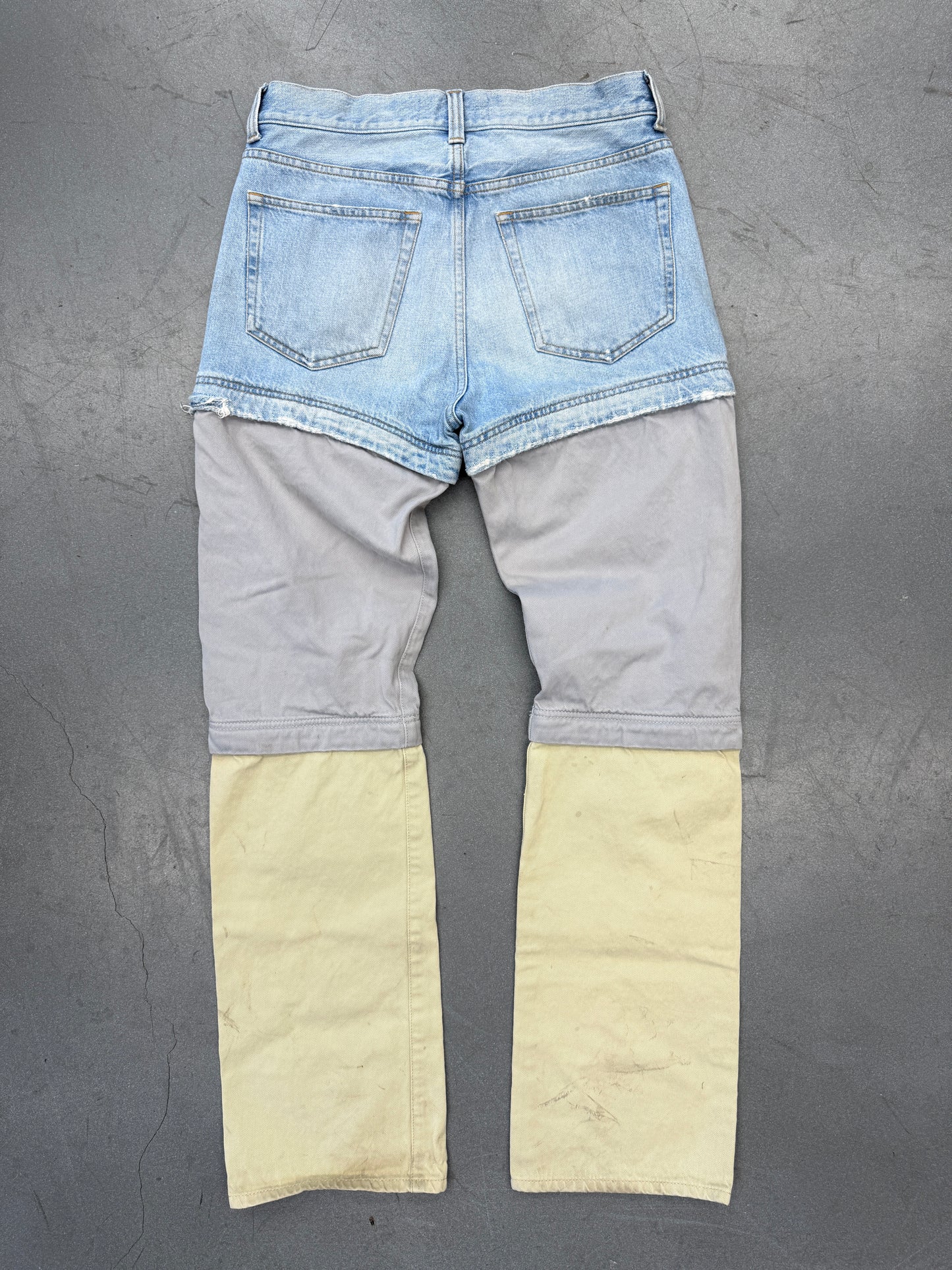 SS18 BALENCIAGA CONVERTIBLE DENIM PANTS