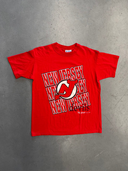1994 THE GAME NEW JERSEY DEVILS BIG LOGO TEE
