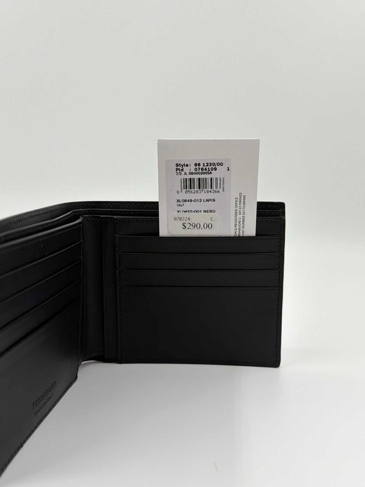 SALVATORE FERRAGAMO MAORI OMBRE LEATHER BIFOLD WALLET