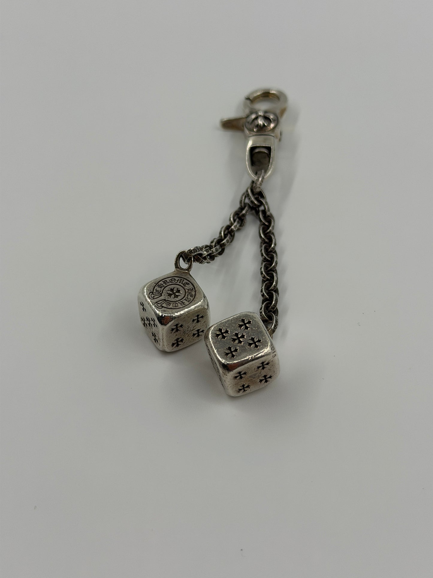 CHROME HEARTS SILVER DICE KEY CLIP
