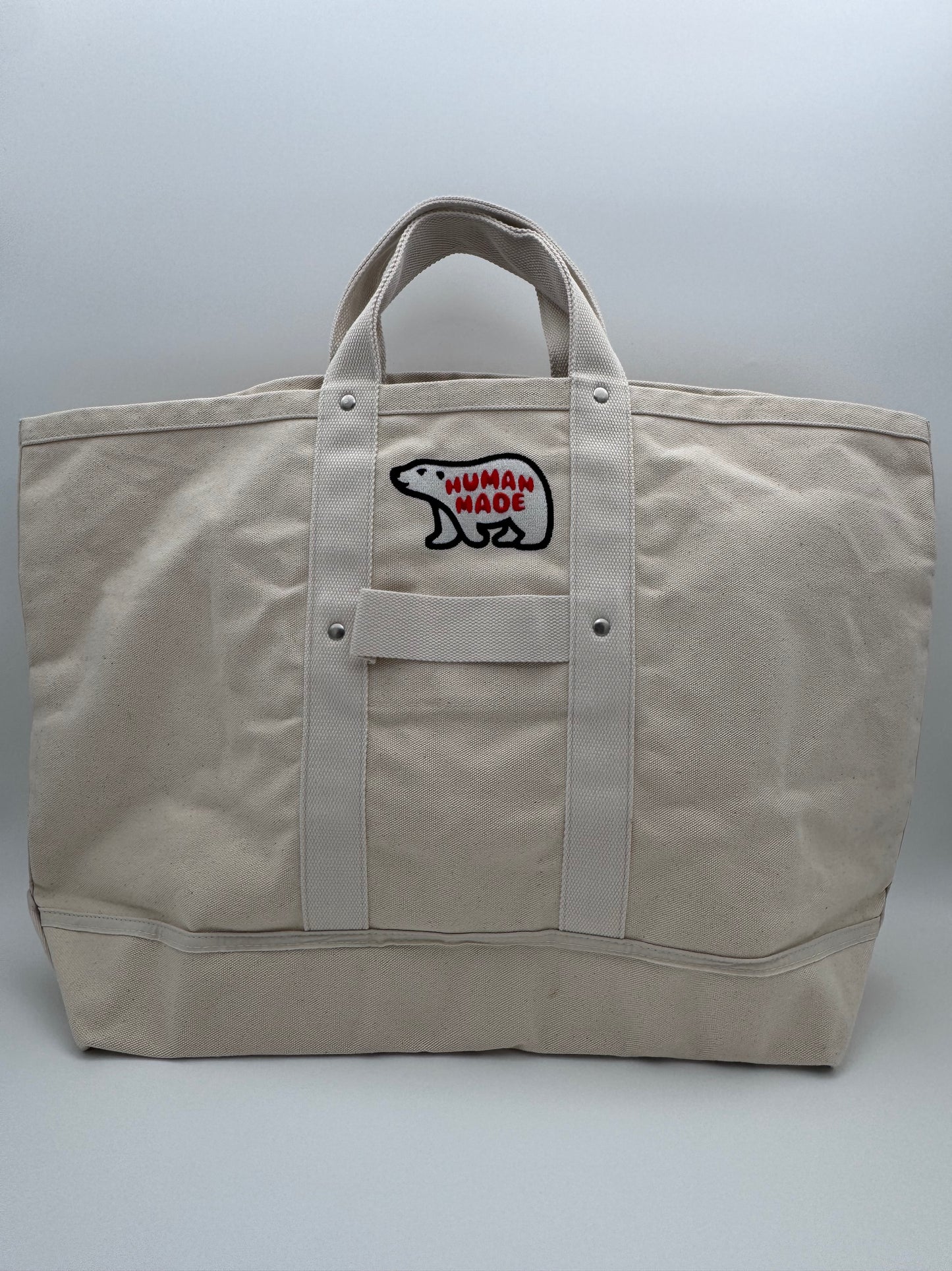 HUMAN MADE POLAR BEAR AND HEART LARGE TOTE BAG