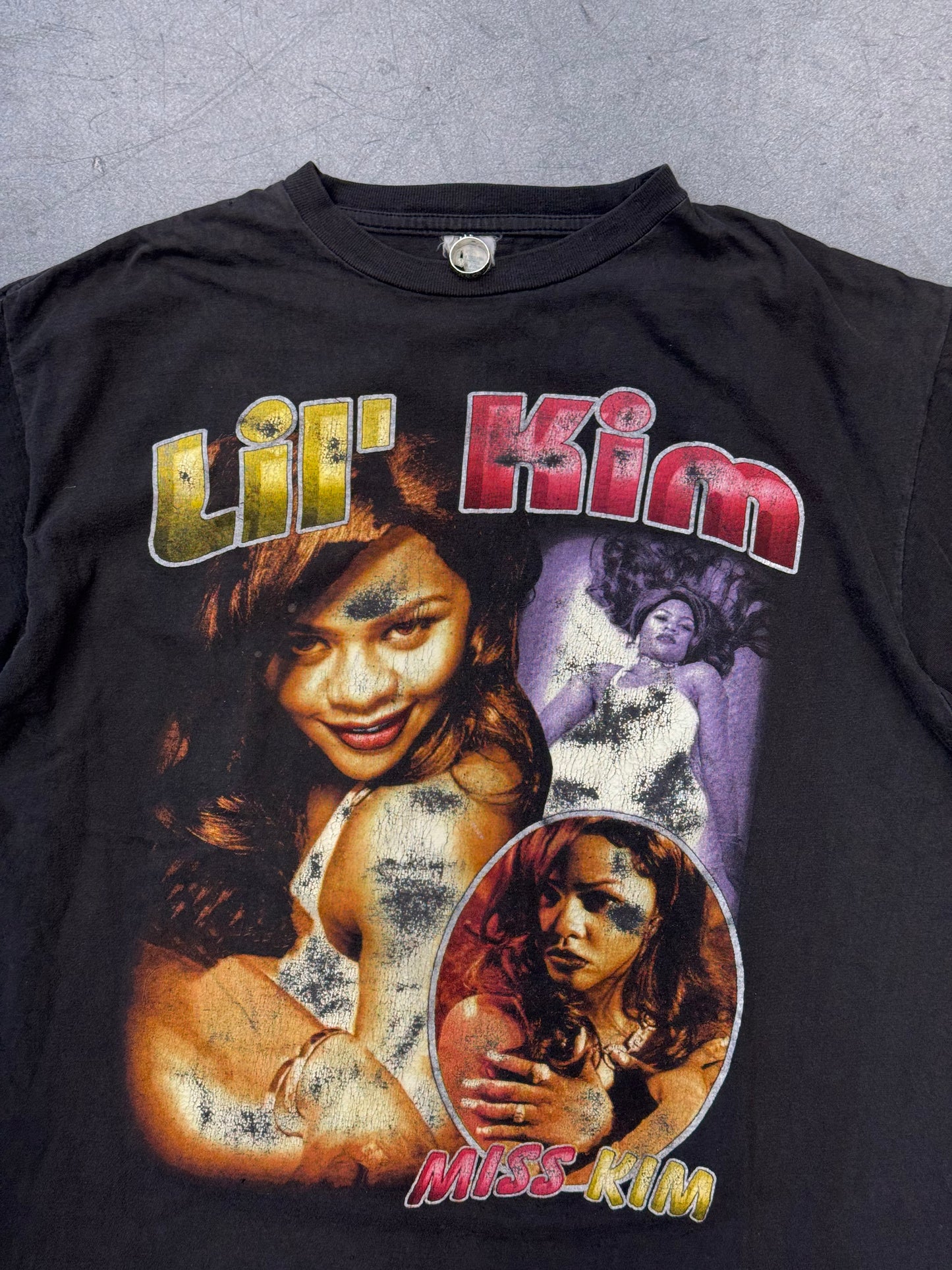 90S LIL' KIM "NO TIME" BOOTLEG RAP STYLE TEE (BAY CLUB TAG)