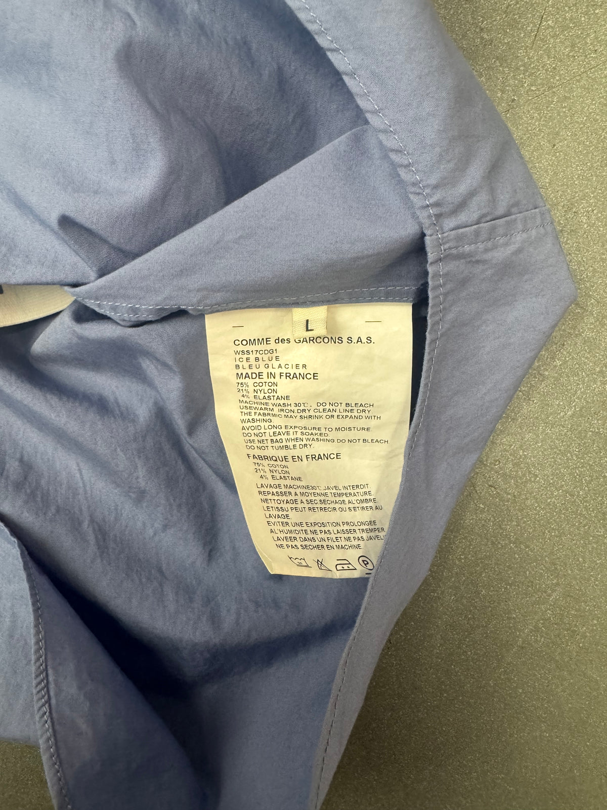 VETEMENTS COMMES DES GARCONS SHIRT BANDED BUTTON DOWN