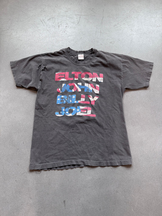 1994 ELTON JOHN BILLY JOEL FLAG DISTRESSED TOUR TEE (MURINA TAG)