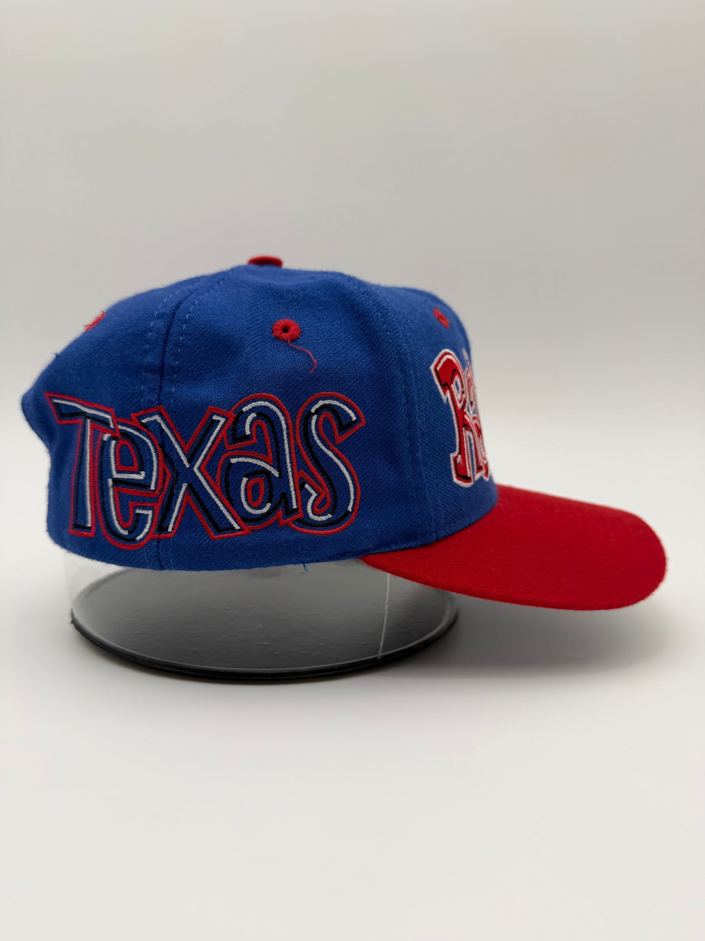 90'S TEXAS RANGERS SKETCH-STYLE SPELLOUT SNAPBACK (MLB GENUINE TAG)