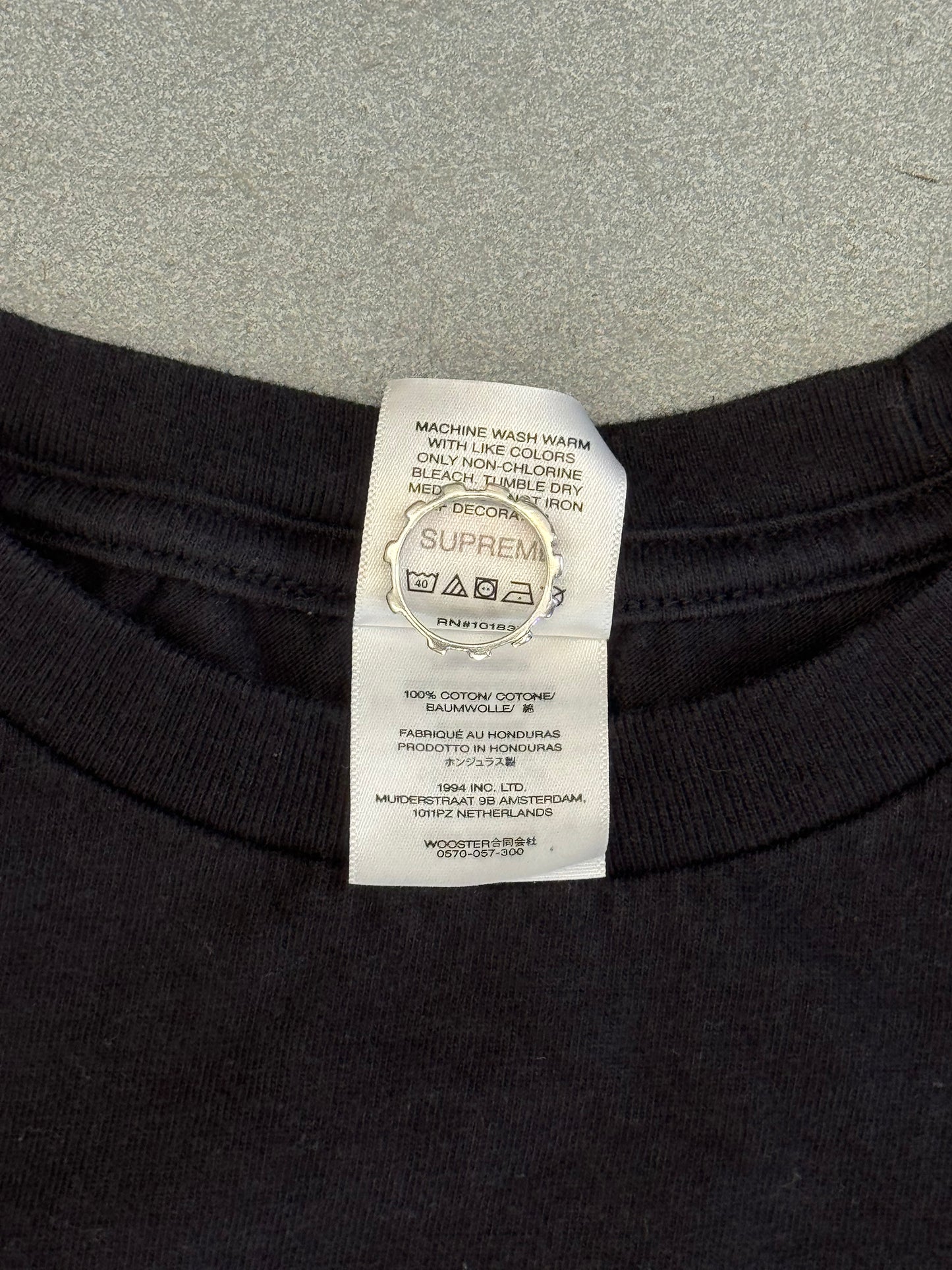 FW25 SUPREME Y'S BY YOHJI YAMAMOTO STAR TEE - BLACK