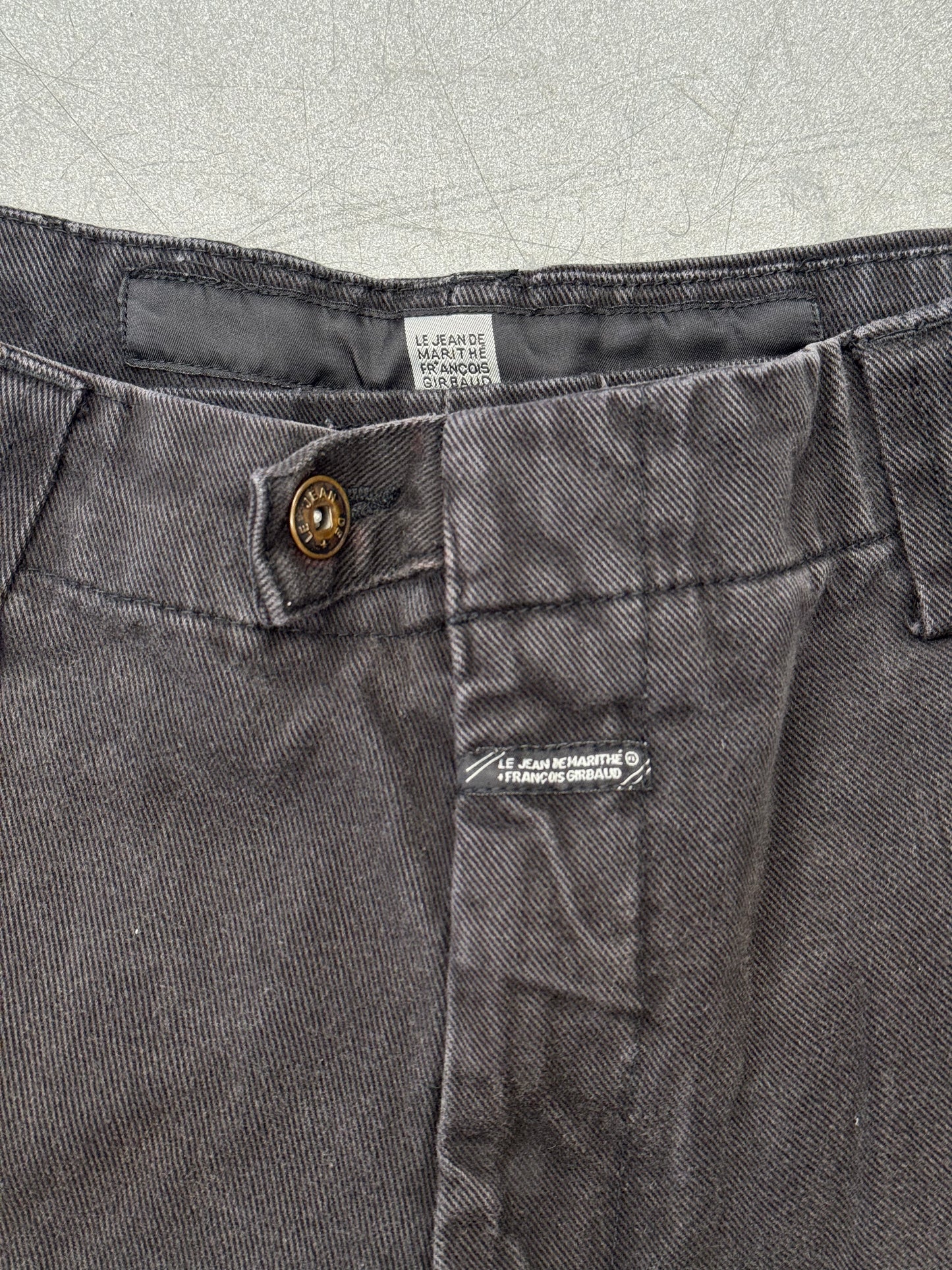 MARITHE FRANCOIS GIRBAUD SHUTTLE STAP SHORTS - BLACK/WHITE