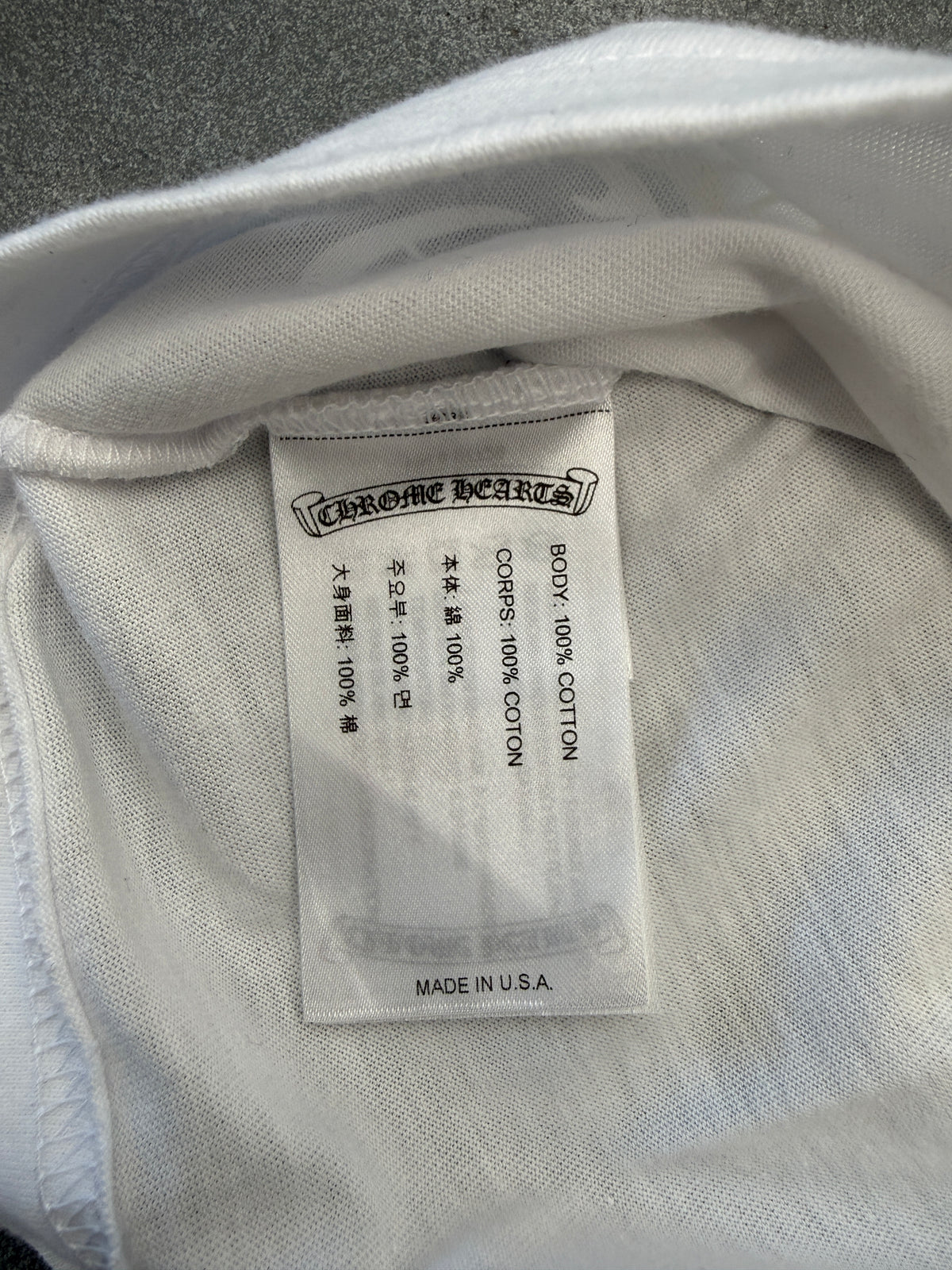 CHROME HEARTS FOTI TEE - WHITE/PINK