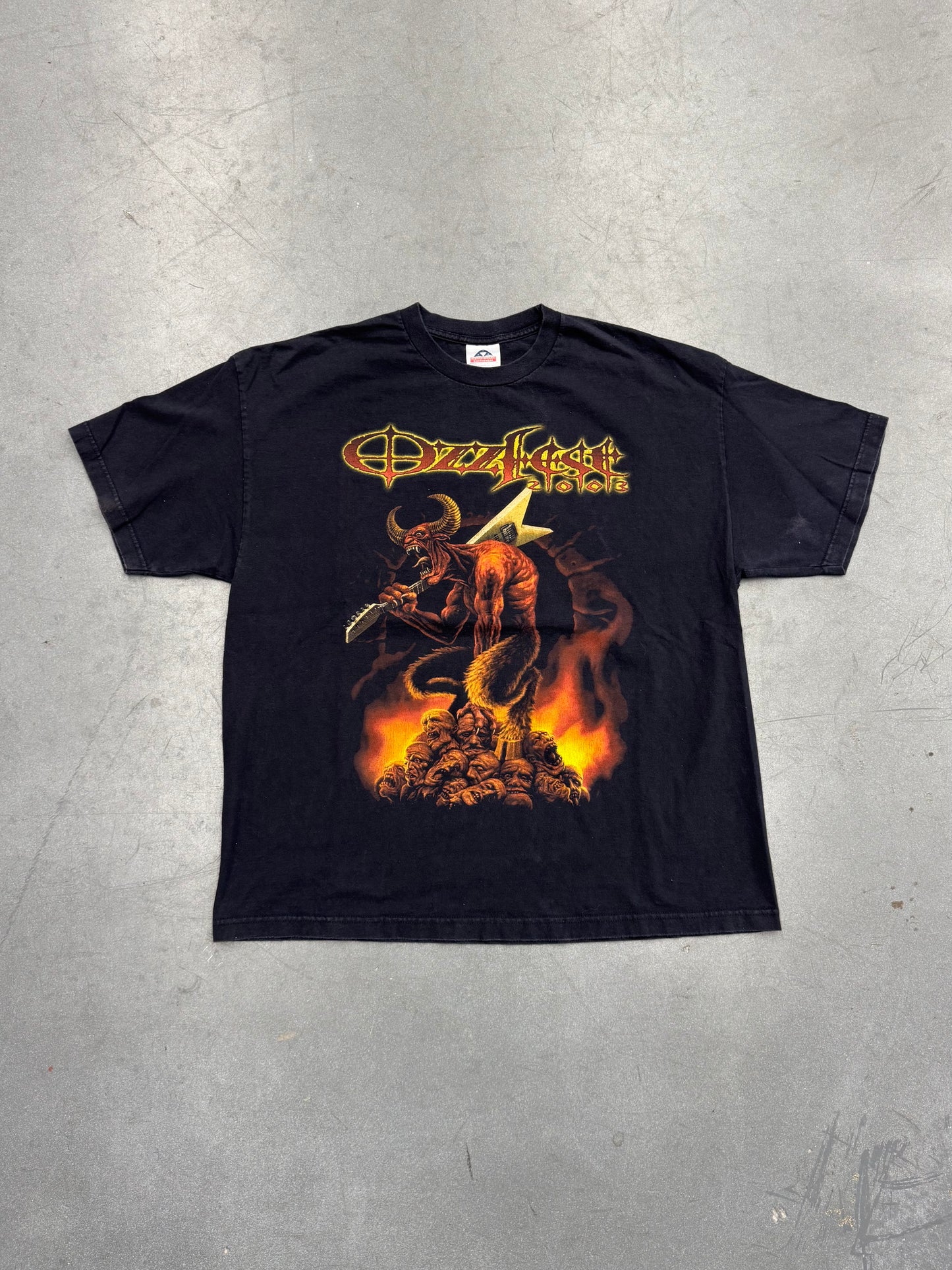 2003 OZZFEST DEVIL GUITAR TOUR TEE (AAA TAG)