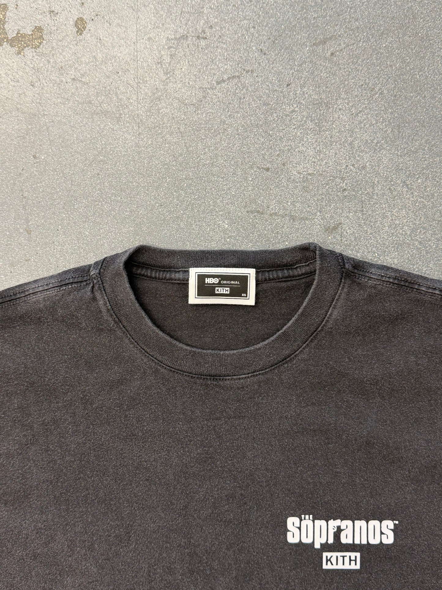 2025 KITH FOR THE SOPRANOS BADA BING VINTAGE TEE - BLACK