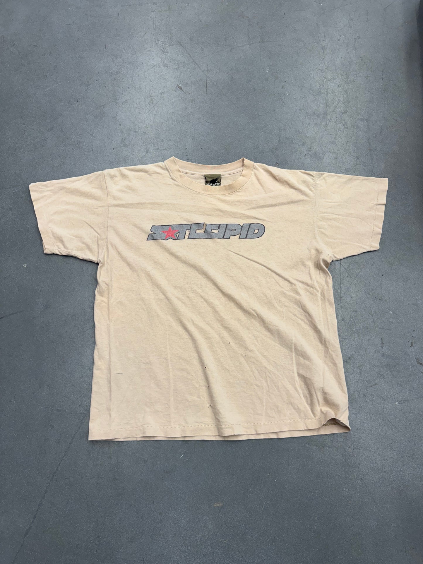 90S STOOPID STARTER PARODY DISTRESSED TEE (100% STOOPID TAG)