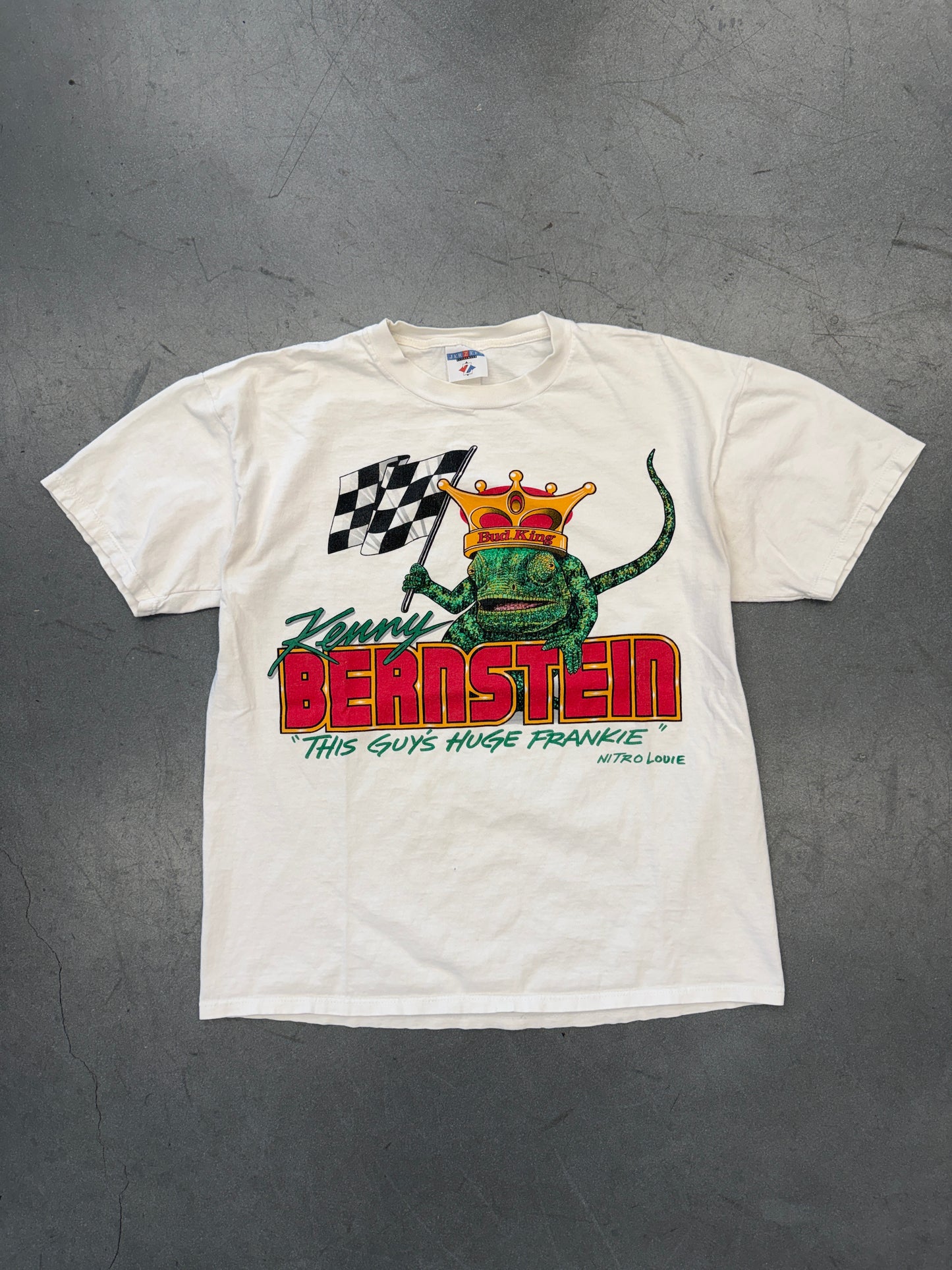 1998 BUDWEISER KENNY BERNSTEIN NHRA TEE (JERZEES TAG)