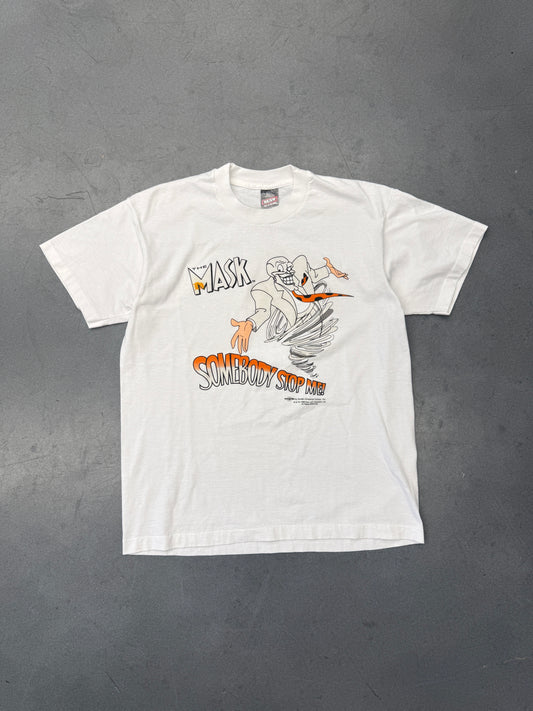 1996 THE MASK "SOMEBODY STOP ME!" TEE (FOTL BEST TAG)