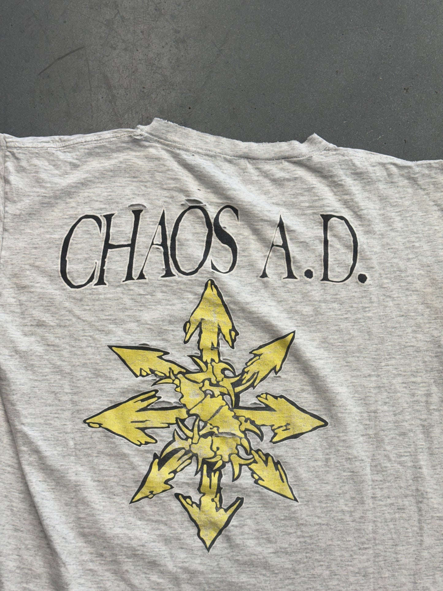 1994 SEPULTRA CHAOS A.D. DISTRESSED TEE (PULLED TAG)