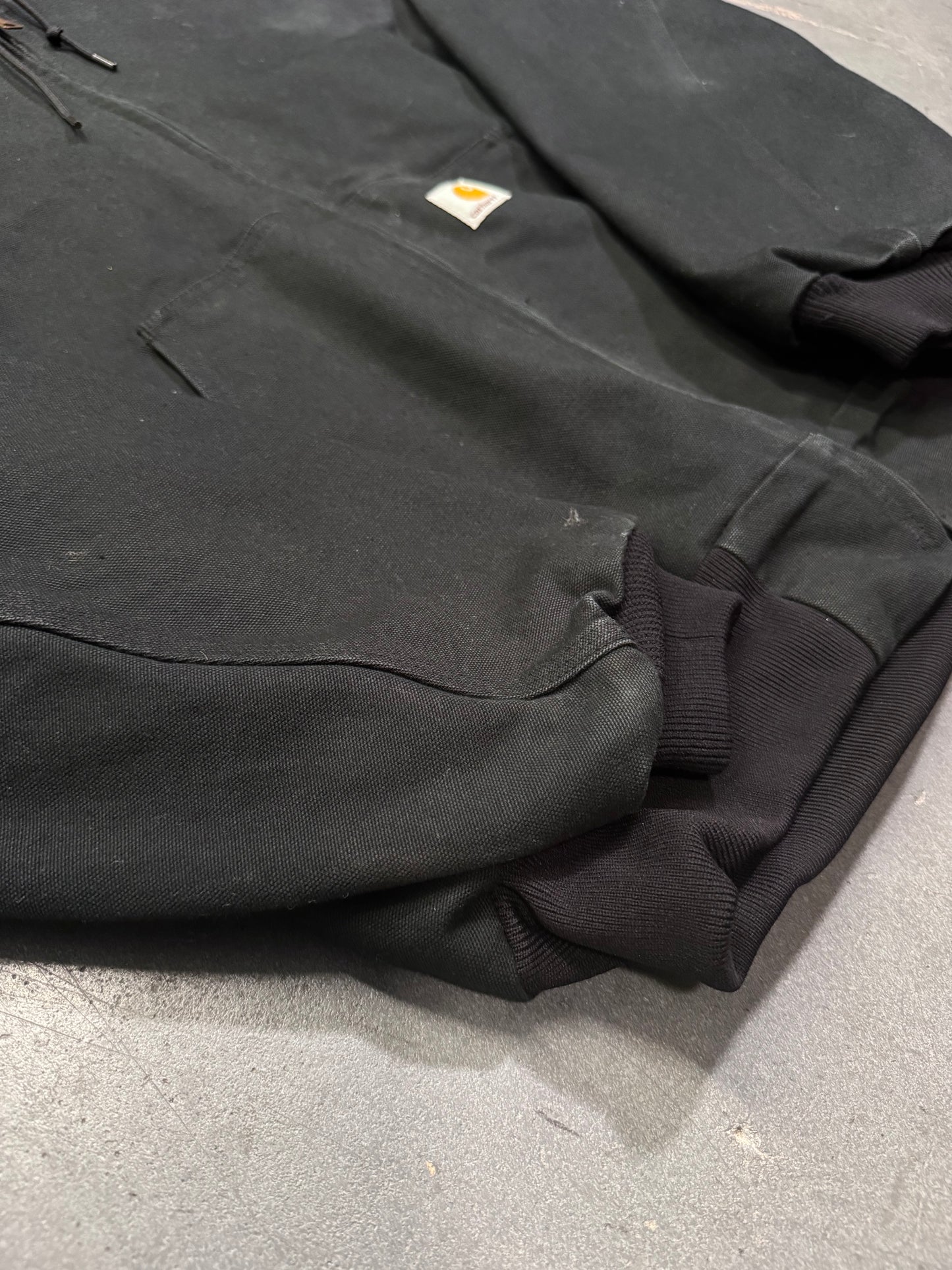 90'S CARHARTT FULL ZIP HOODED JACKET (CARHARTT UNION LABOR J131 BLK TAG)