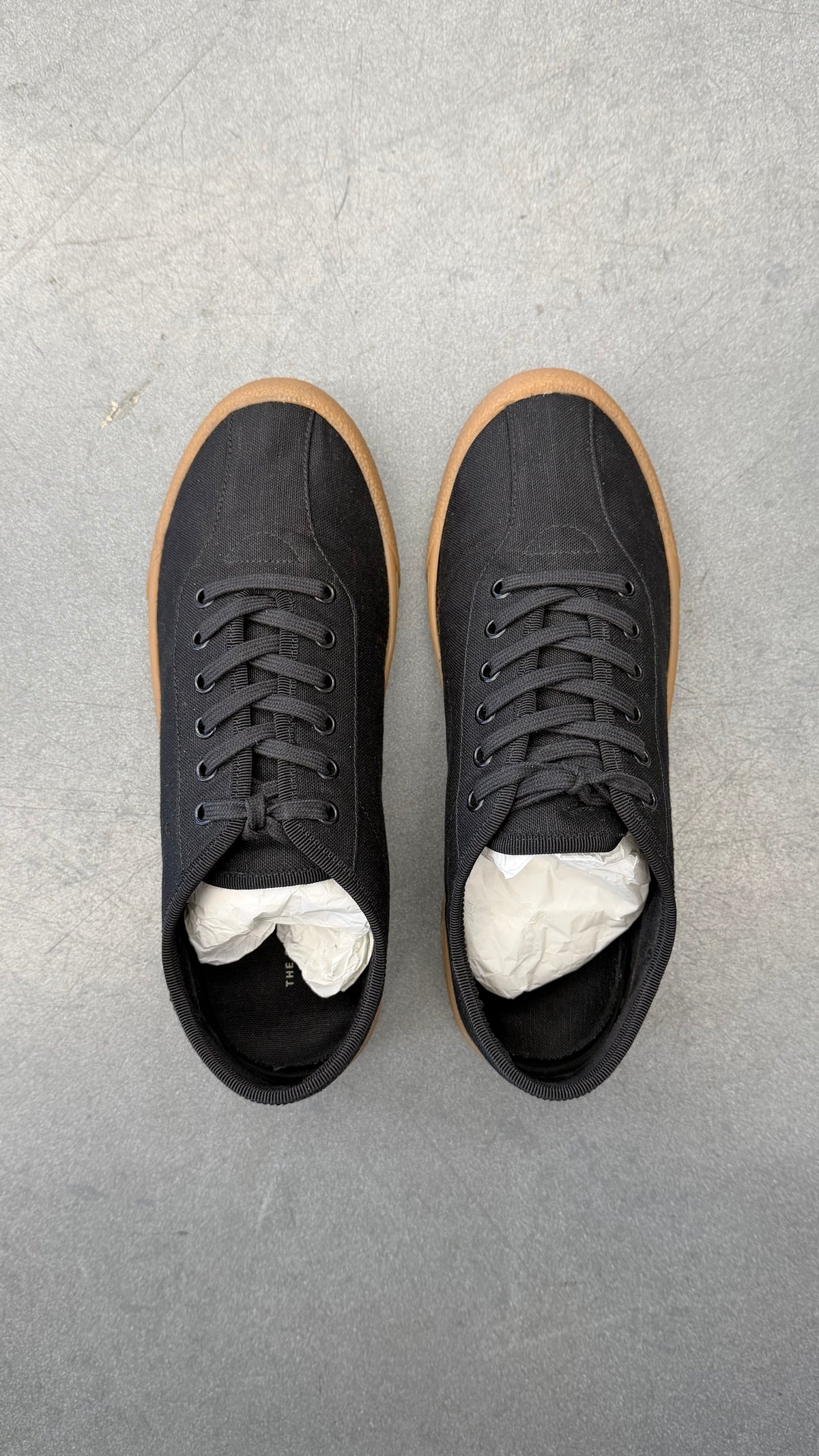 THE ROW CANVAS LOW-TOP SNEAKERS