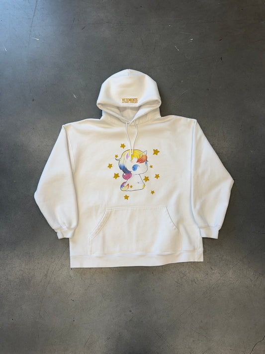 AW21 VETEMENTS HEARTBREAKER HOODIE - WHITE