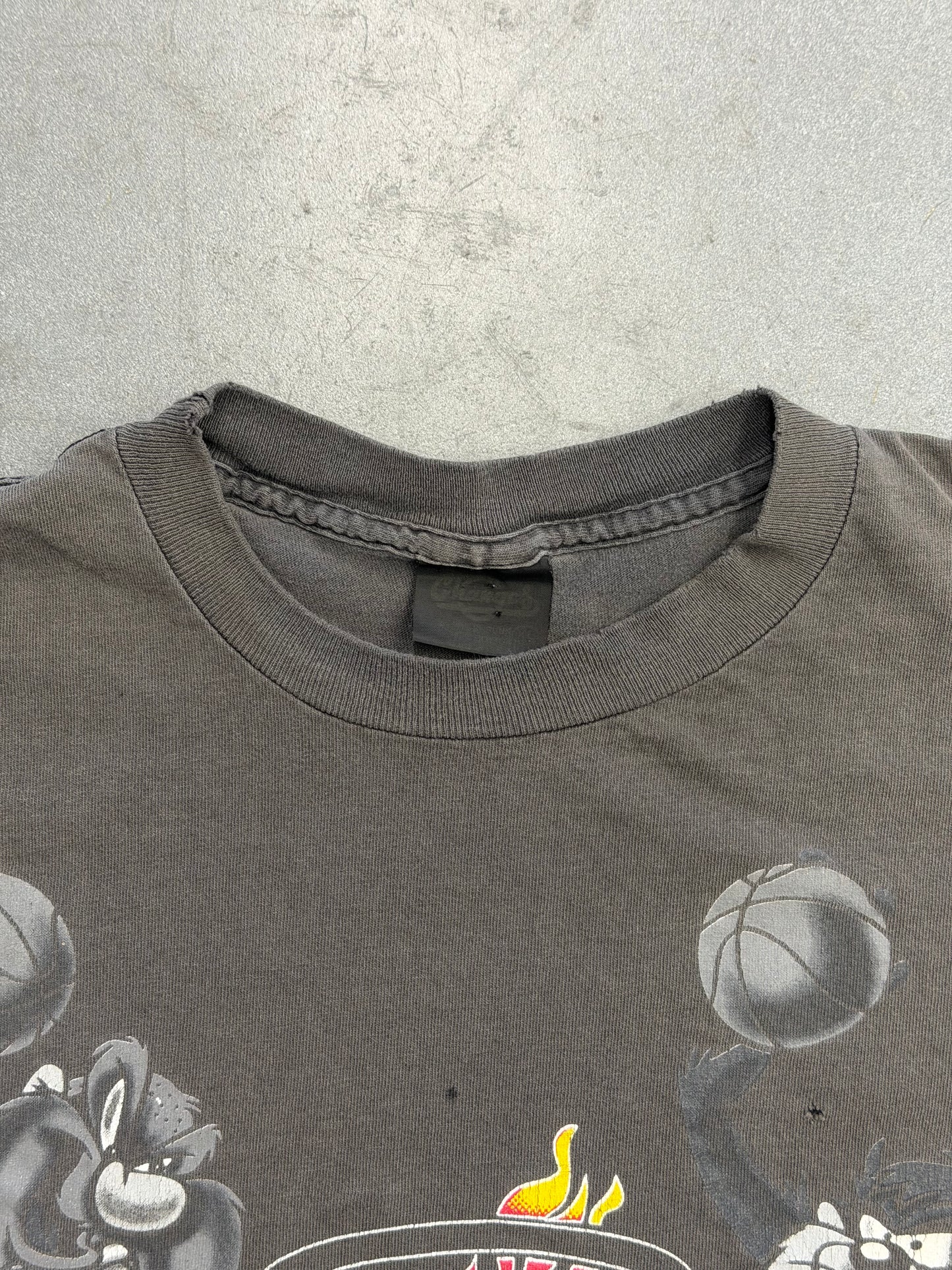 1994 NBA MIAMI HEAT LOONEY TUNES FADED TEE (CHANGES TAG)
