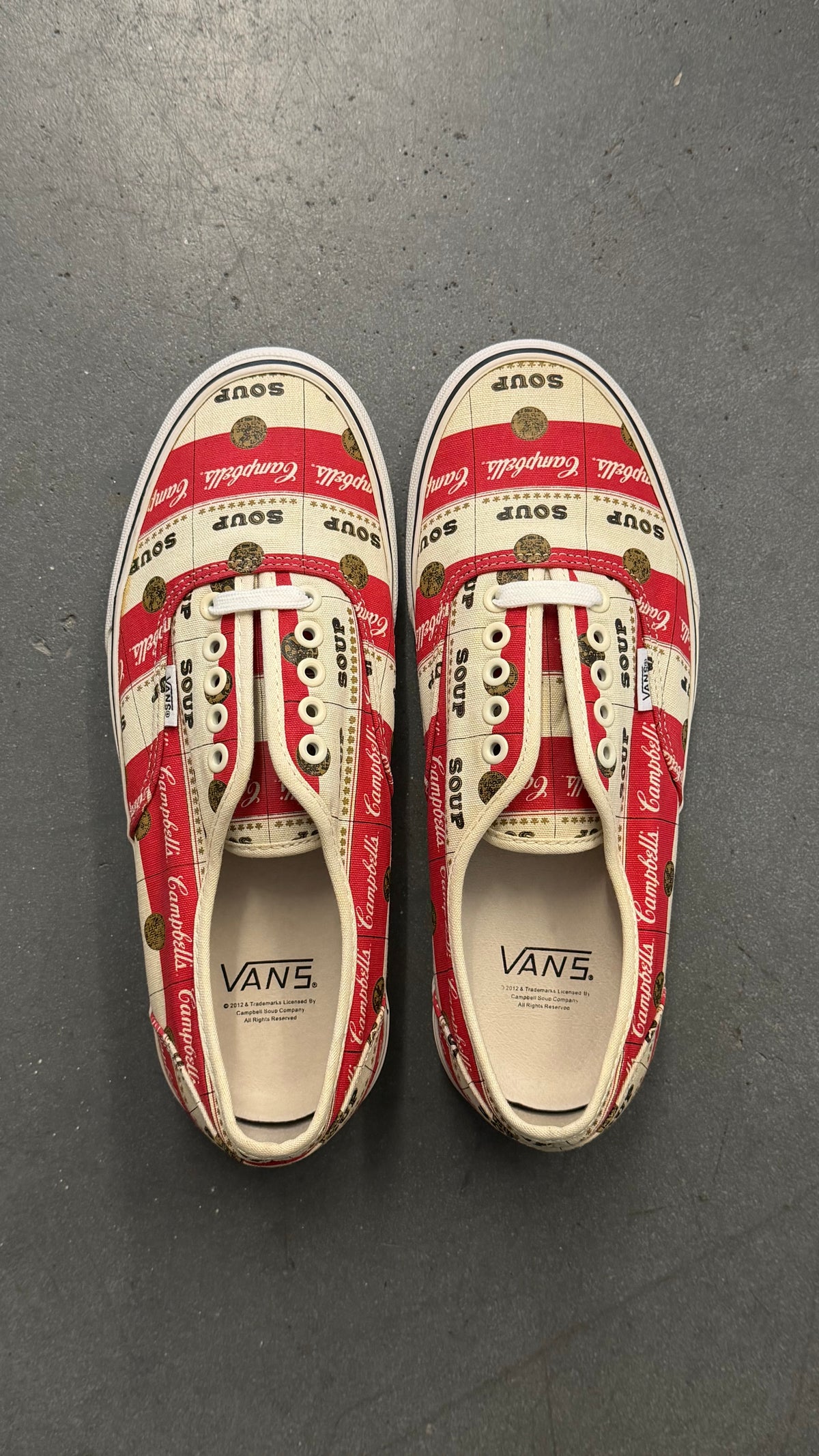 2012 VANS AUTHENTIC SUPREME CAMPBELLS SOUP