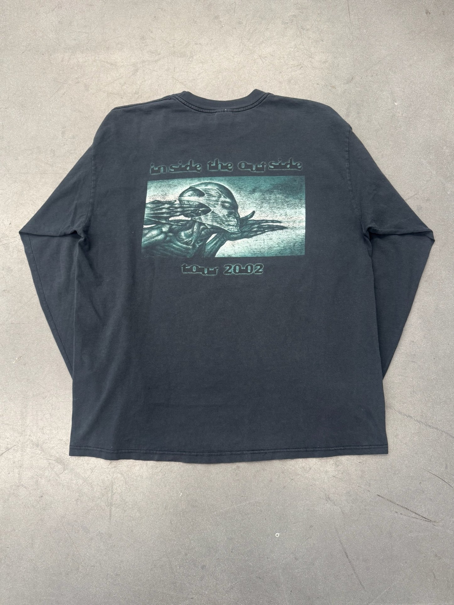2002 TOOL "INSIDE THE OUTSIDE" TOUR LS TEE (ANVIL TAG)