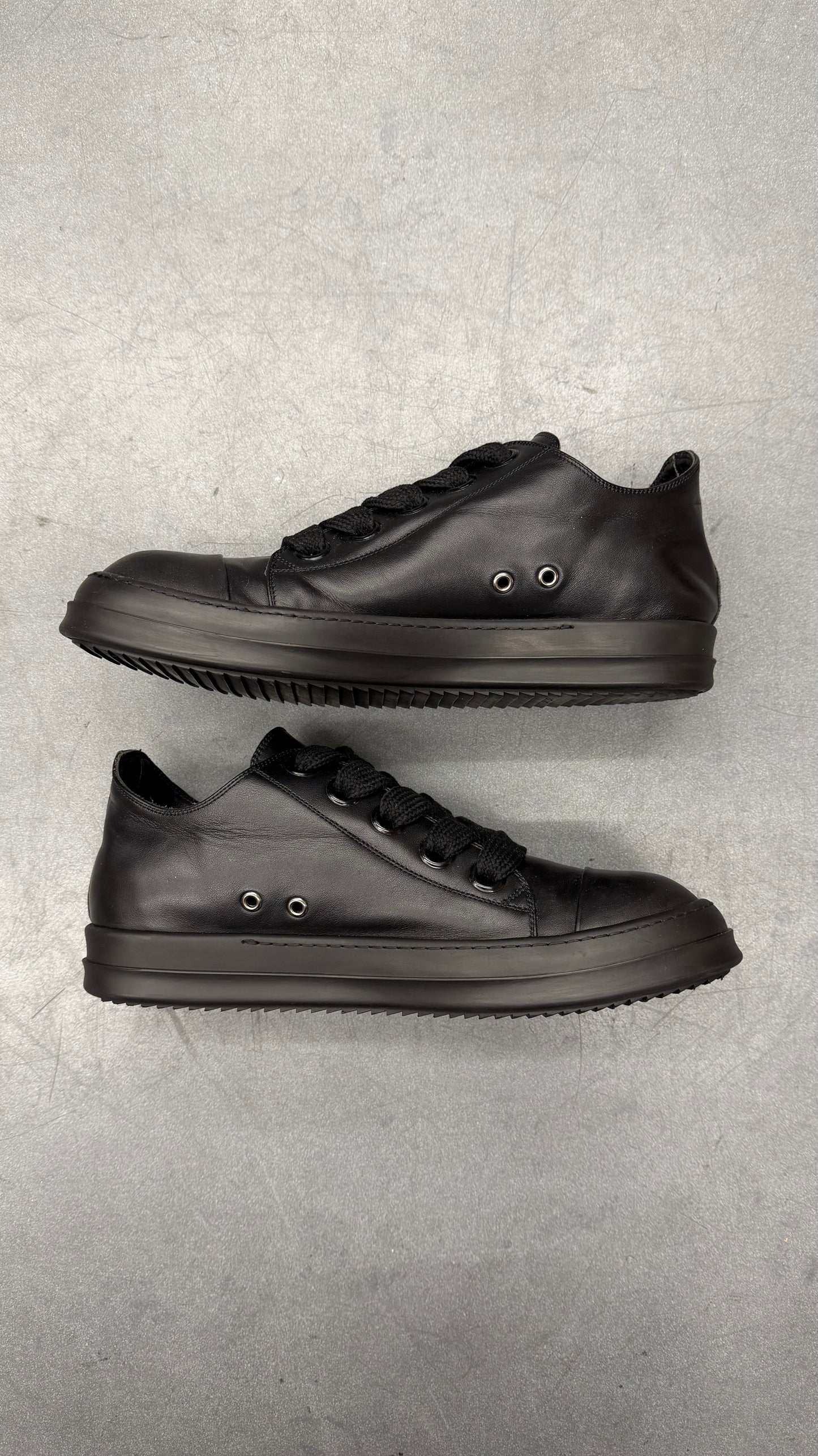 RICK OWENS LIDO JUMBO LACE LOW 'BLACK'