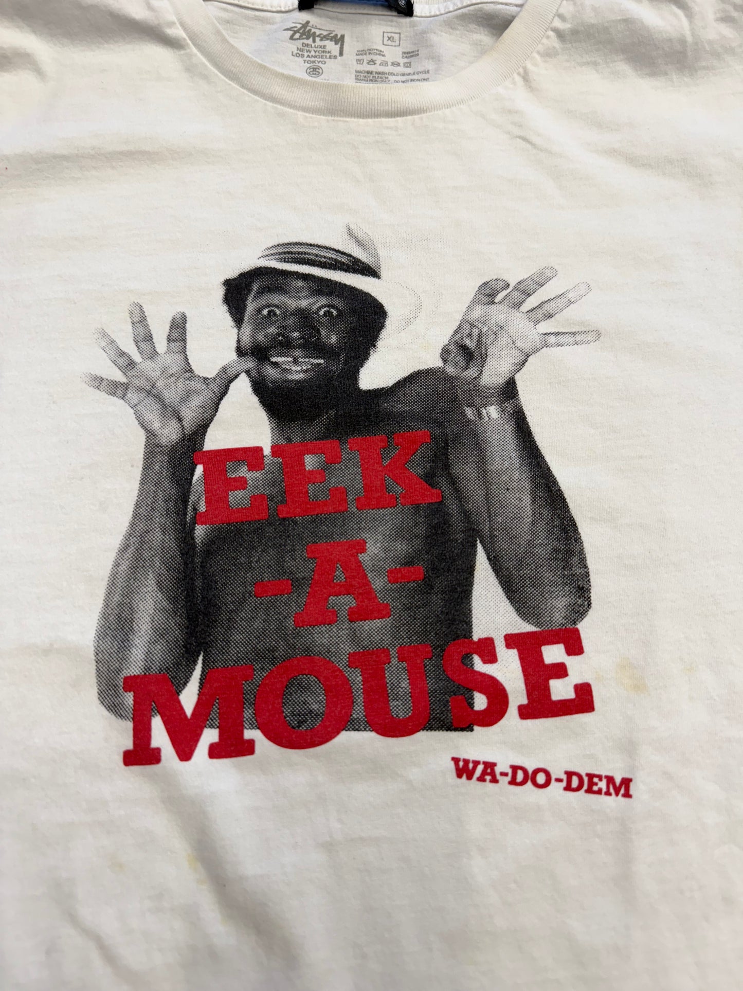 VINTAGE STUSSY YELLOWMAN EEK A MOUSE TEE