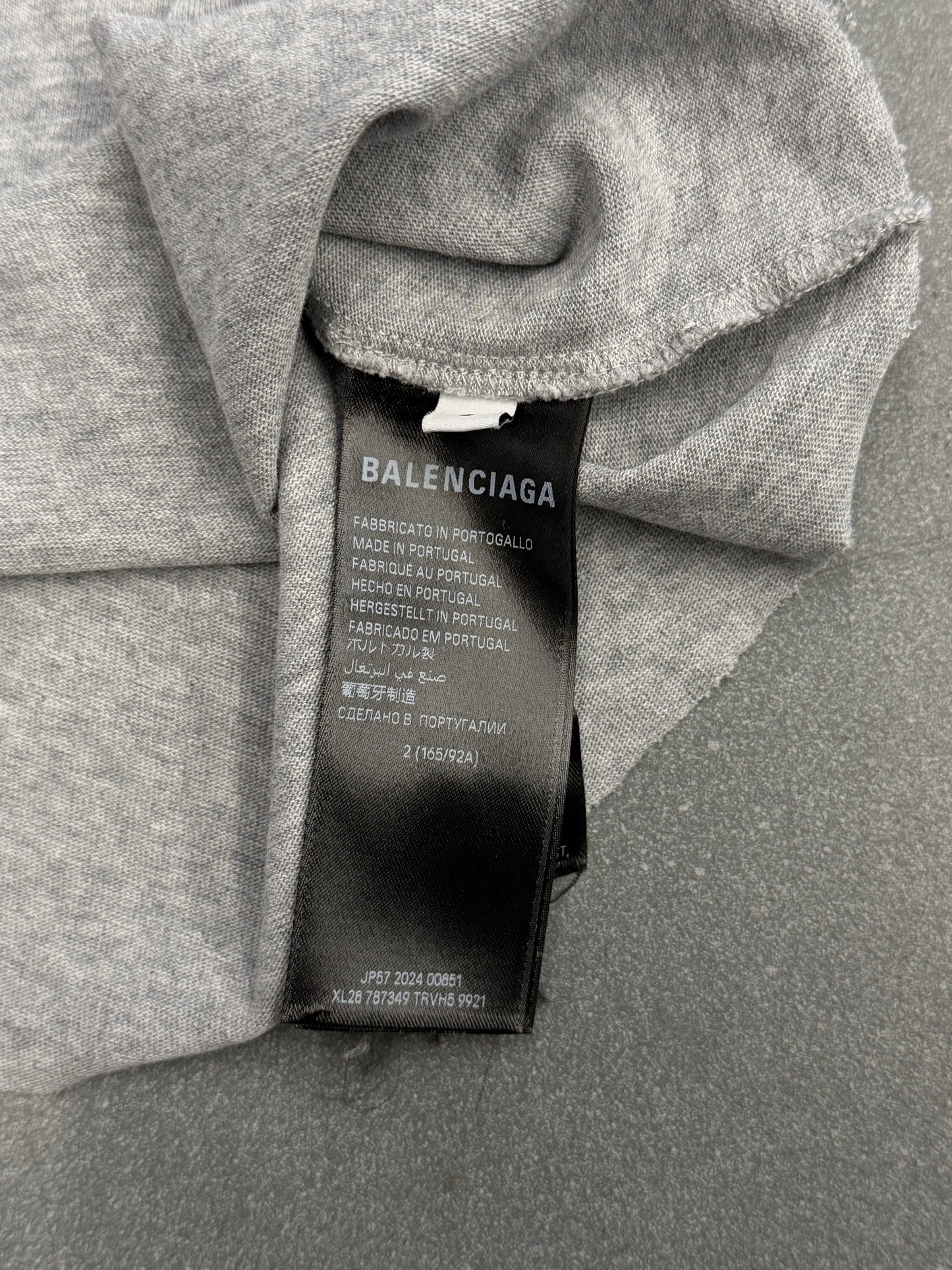 BALENCIAGA BOXING LOGO CROPPED TEE