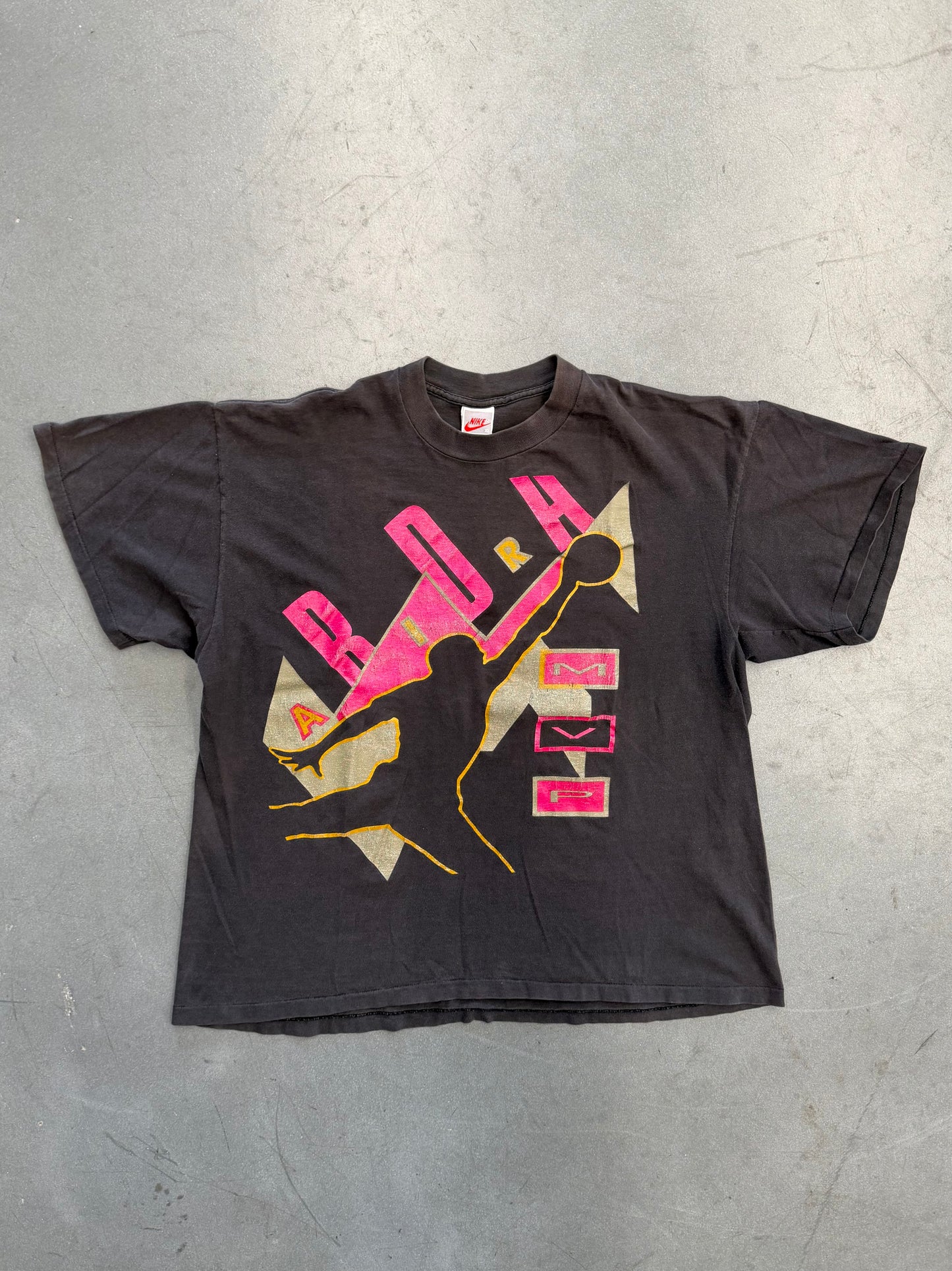 90'S NIKE JORDAN MVP CHICAGO BULLS NBA TEE (RED/GREY NIKE TAG)