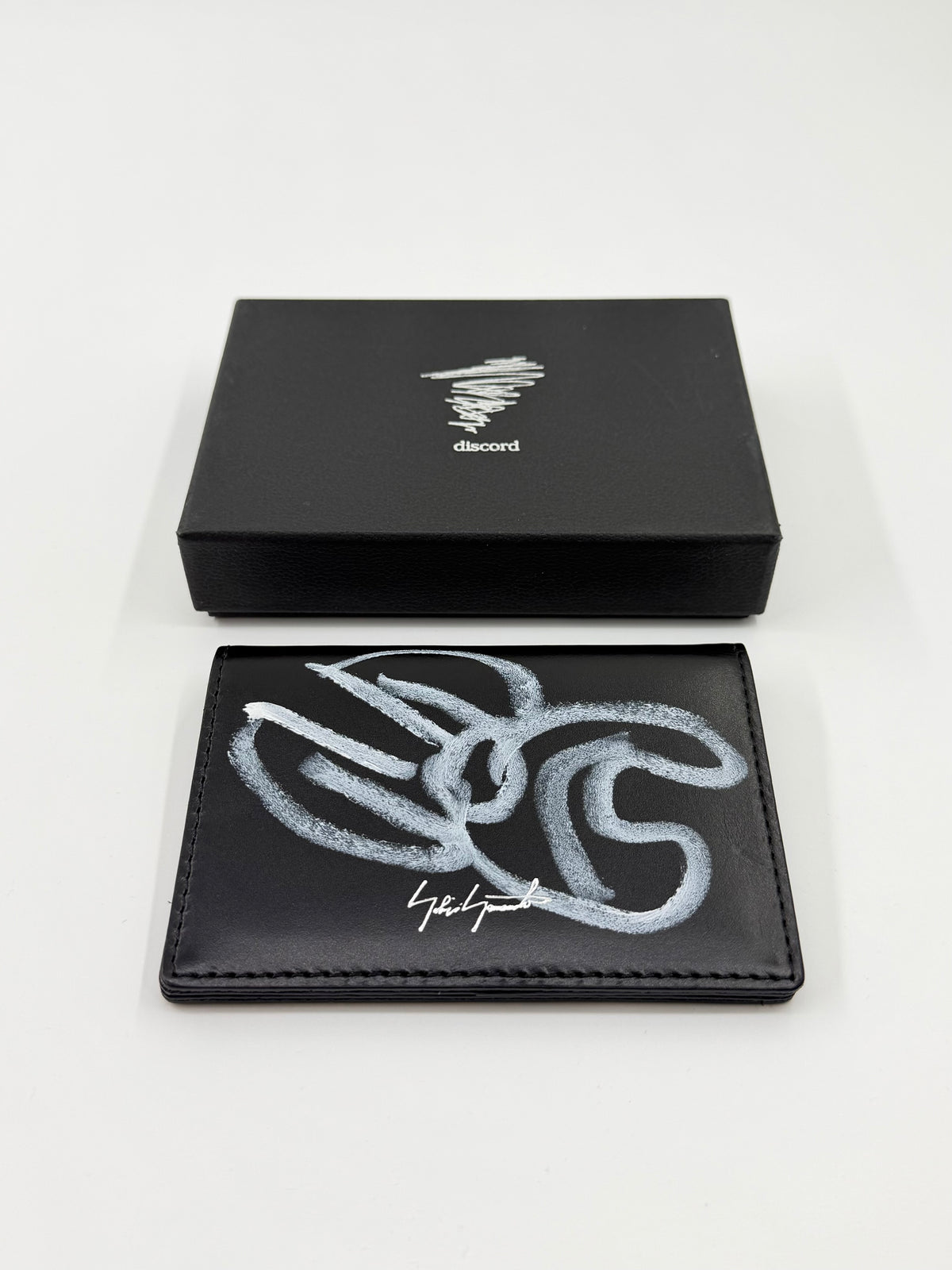 SLAWN HAND PAINTED YOHJI YAMAMOTO CARD HOLDER BIFOLD WALLET