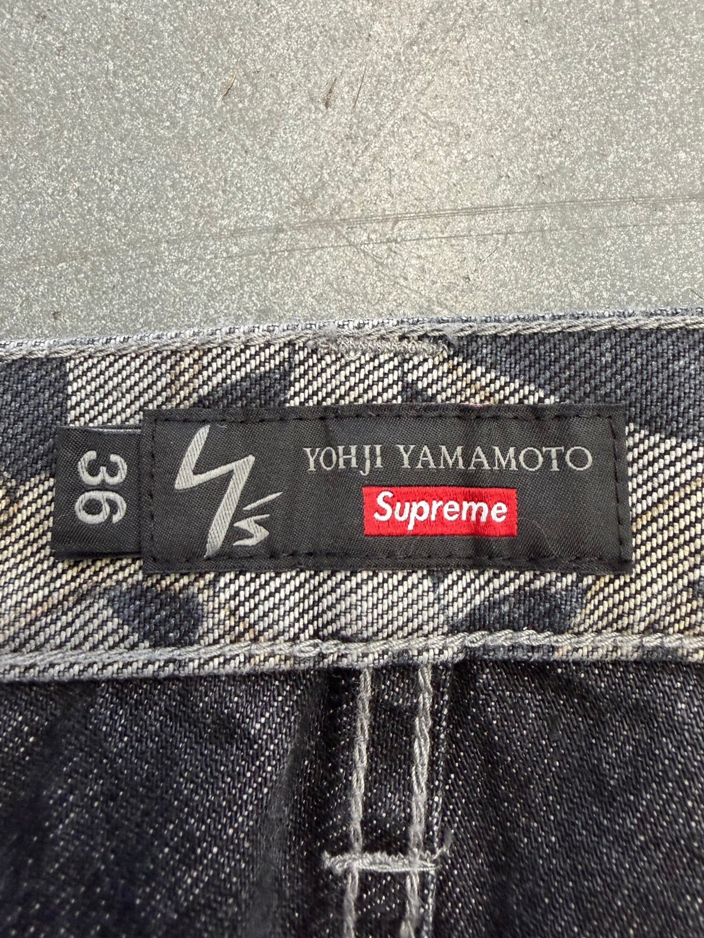 FW25 SUPREME Y'S BY YOHJI YAMAMOTO BAGGY JEAN - BLUE