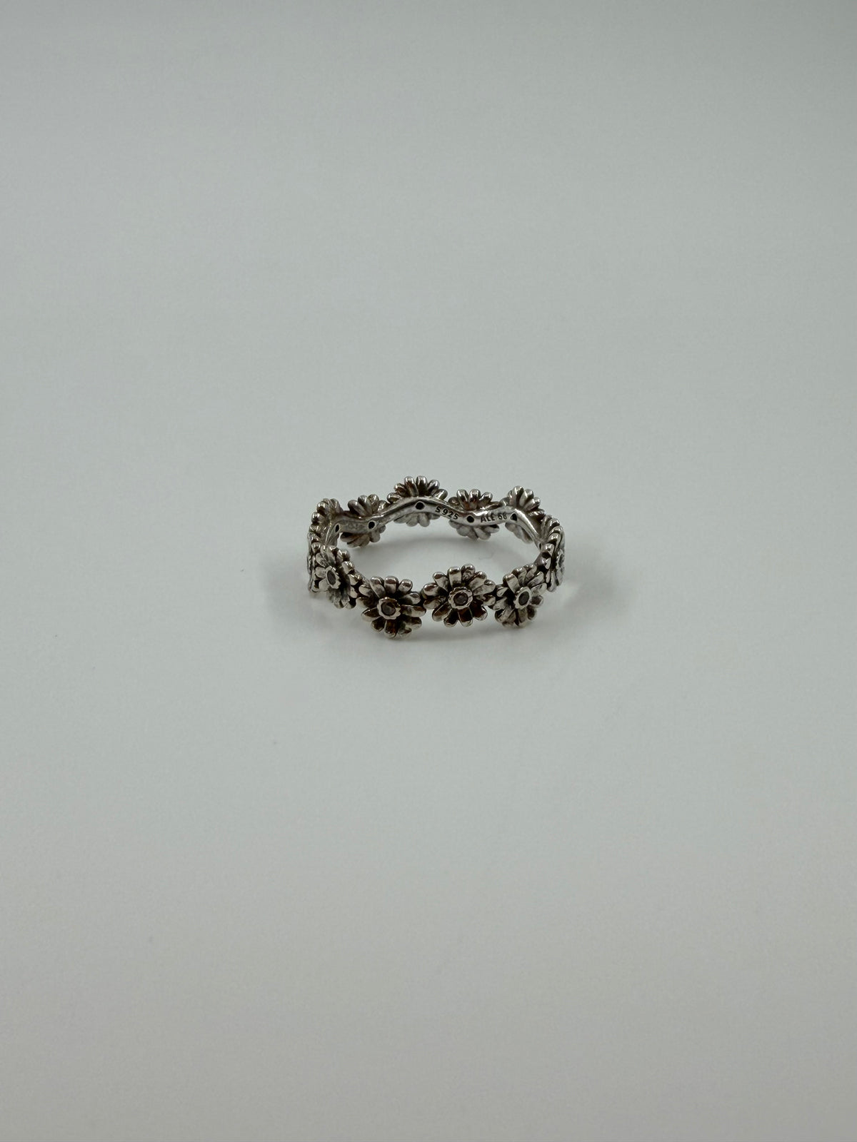 PANDORA SPARKLING DAISY FLOWER CROWN STERLING SILVER RING