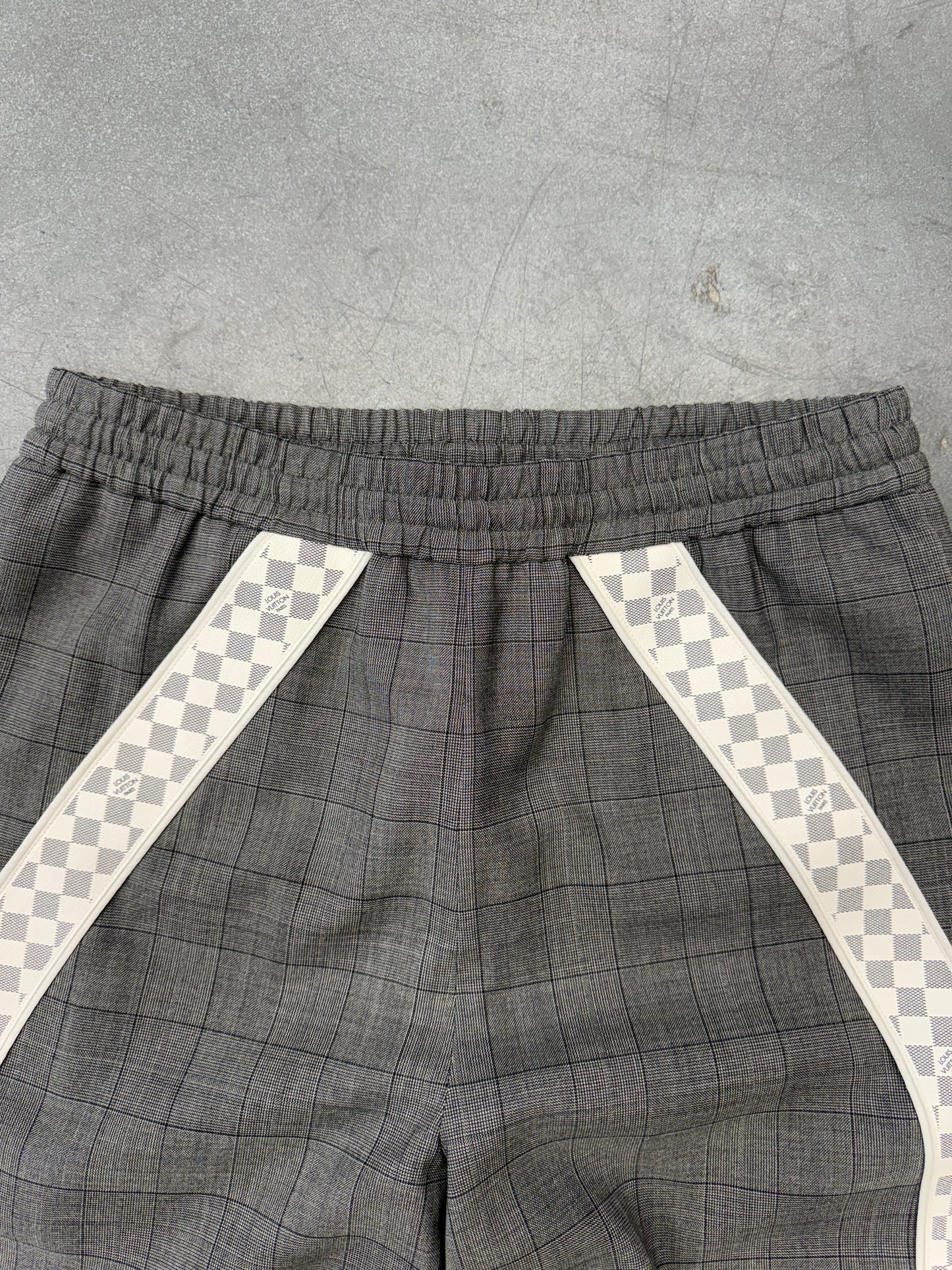 FW22 LOUIS VUITTON DAMIER SIDE STRIPE JOGGERS
