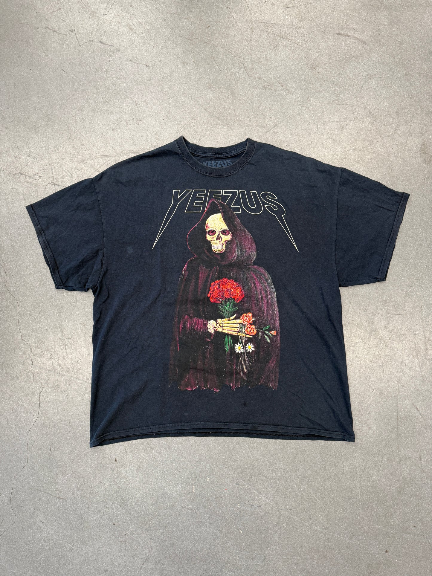 2014 KANYE WEST YEEZUS GRIM REAPER TOUR TEE